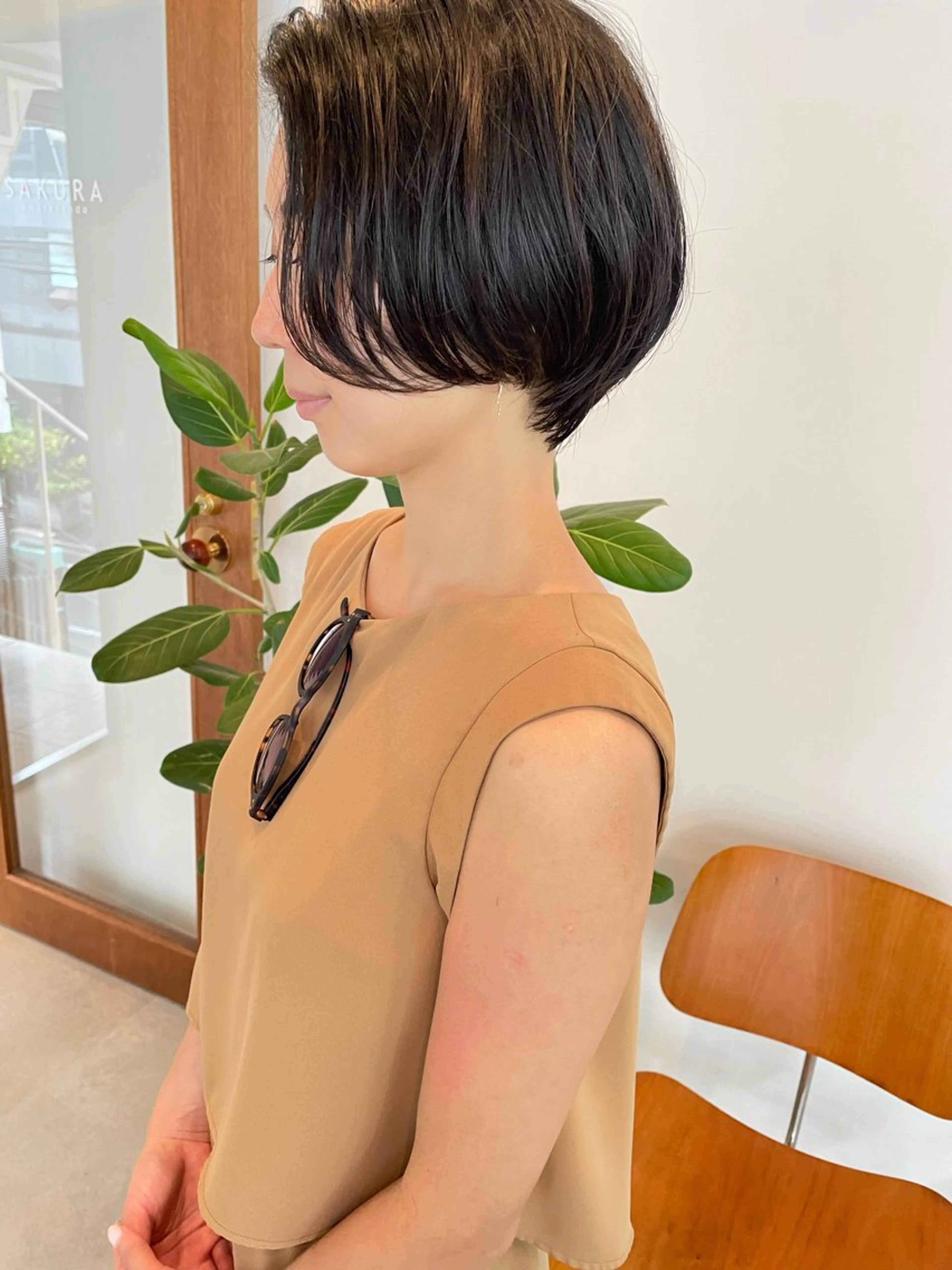 ショート ショートボブ ボブ ショートヘア カット トリートメント 表参道/ボブ/顔周り wadaのヘアスタイル