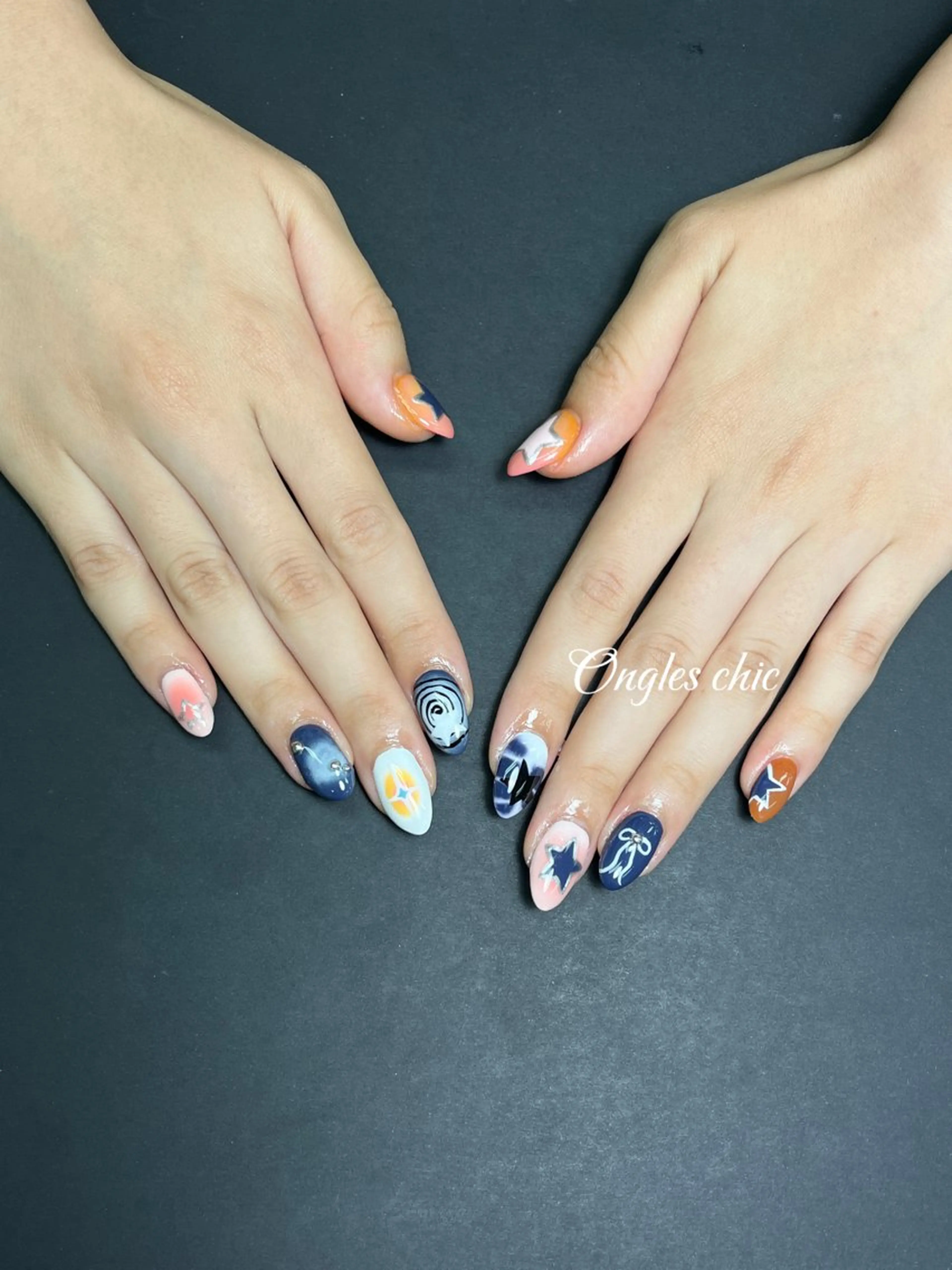 ネイル ハンドネイル ongles chicのネイルデザイン