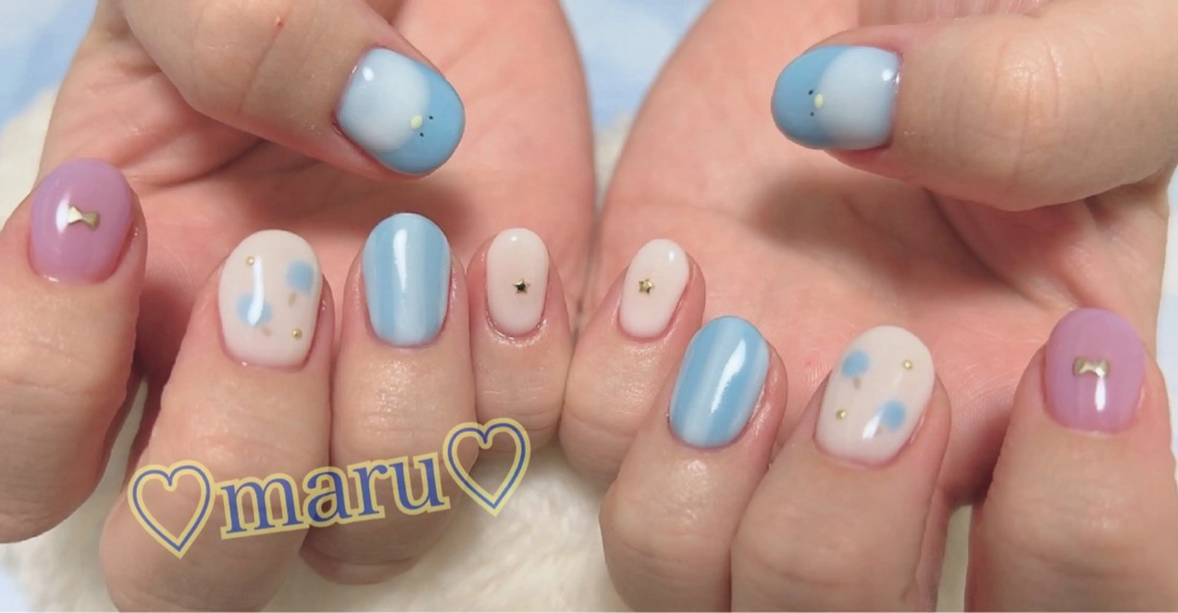 ネイル ハンドネイル フットネイル まるみ♡8/25- 31お休み🙇‍♀️のネイルデザイン