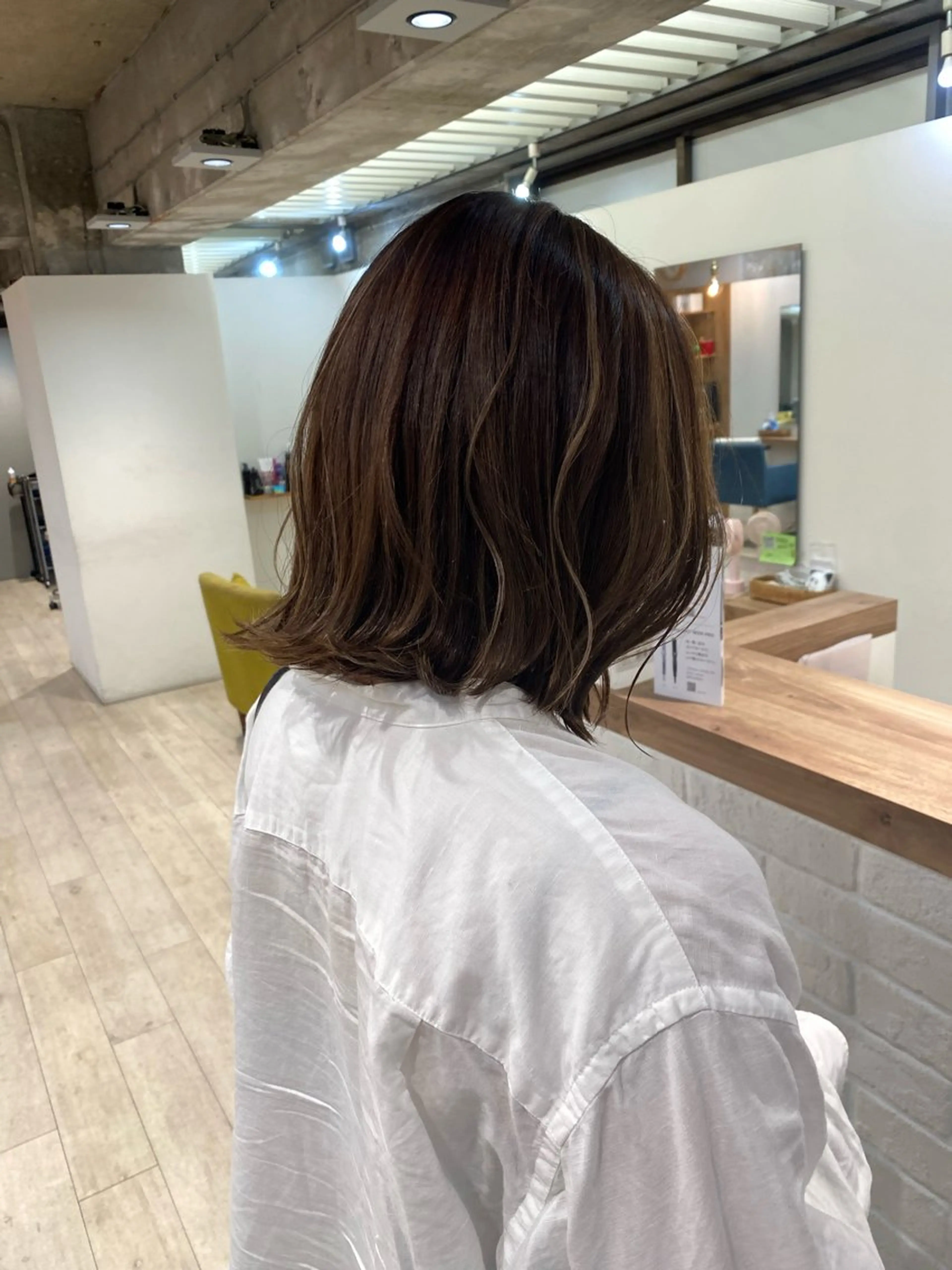 ミディアム カラー ハイライトカラー ハイライト ヘアカラー Lily 日吉所属・日吉で叶える🍒🍒 オカベナオヤのヘアスタイル