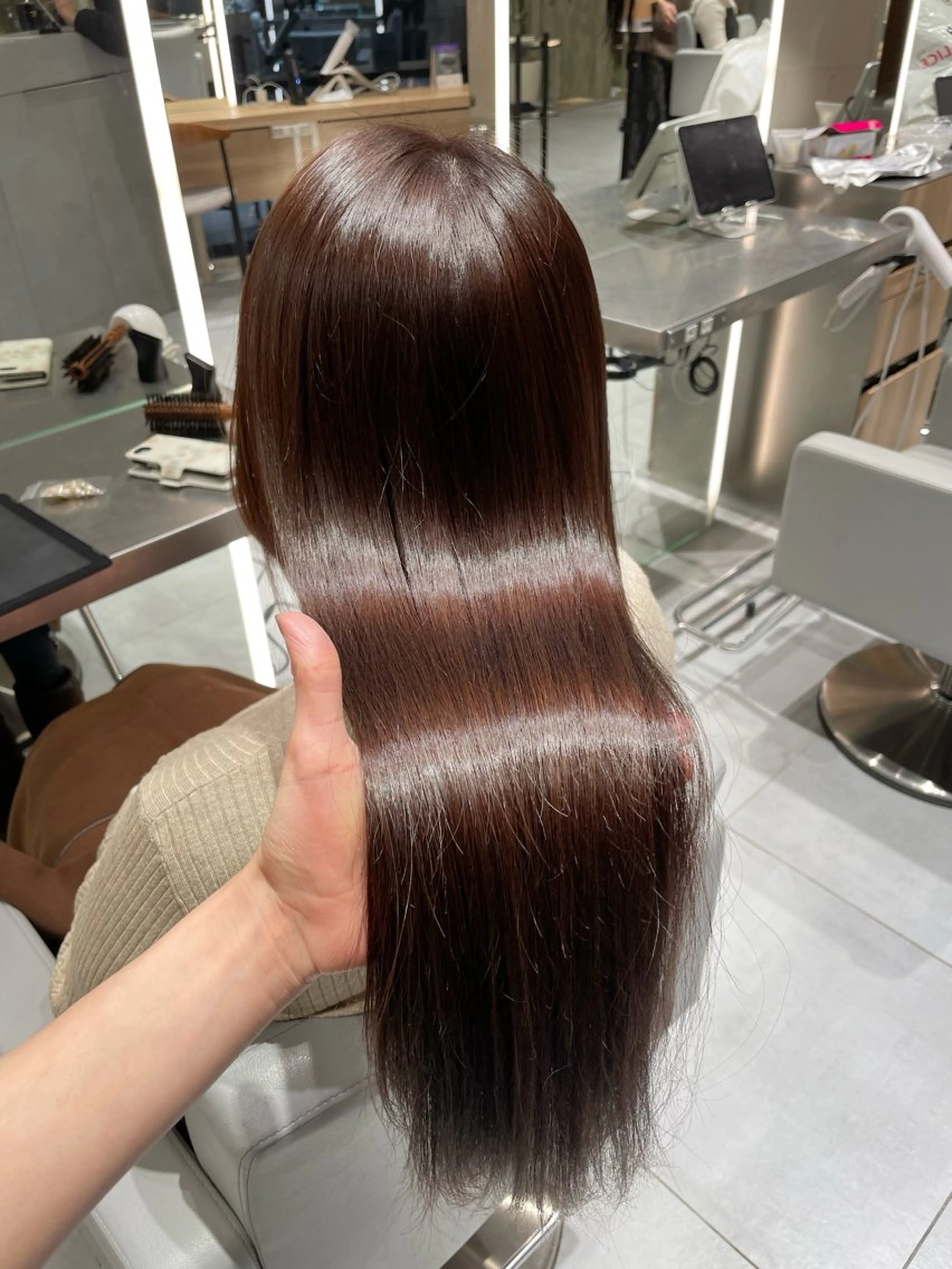 ロング カラー 田中 希のヘアスタイル