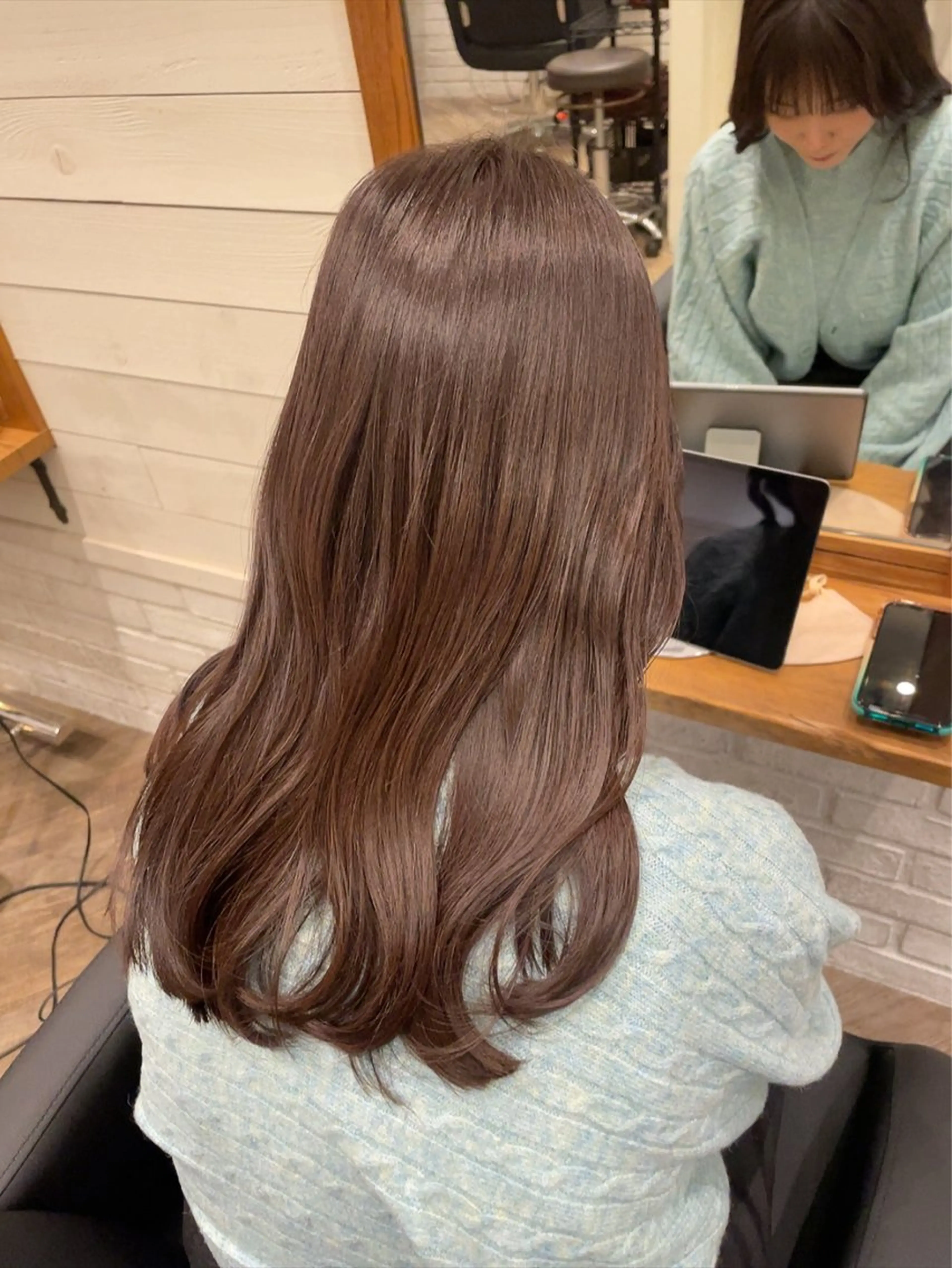 ロング 韓国風ヘア ヘアカラー トリートメント ヘアセット Hair Salon BOTTOMS所属・✨透明感ケアカラー✨ 長野ゆきなのヘアスタイル