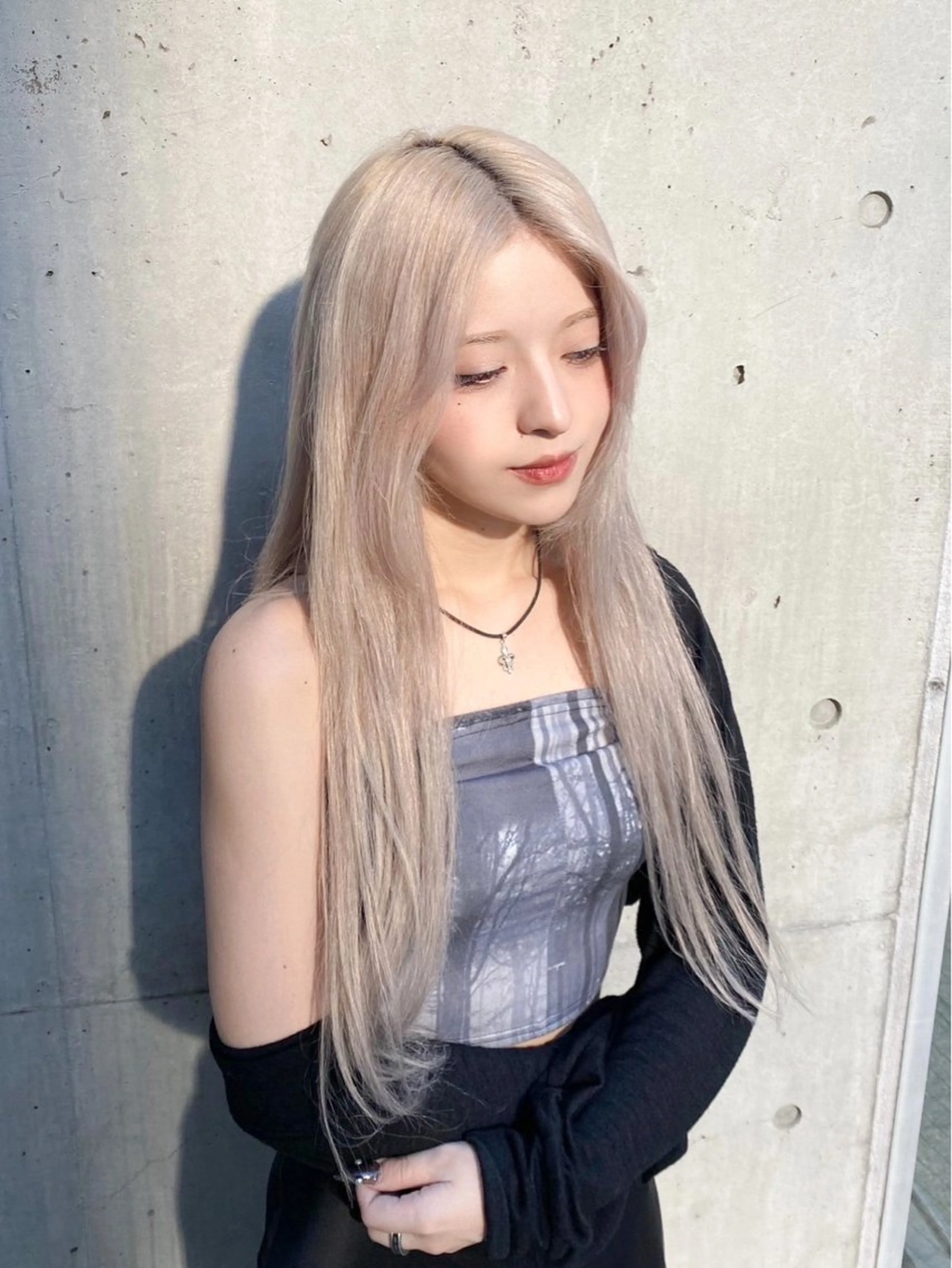 メンズ 透明感ブリーチ/ メンズパーマのヘアスタイル