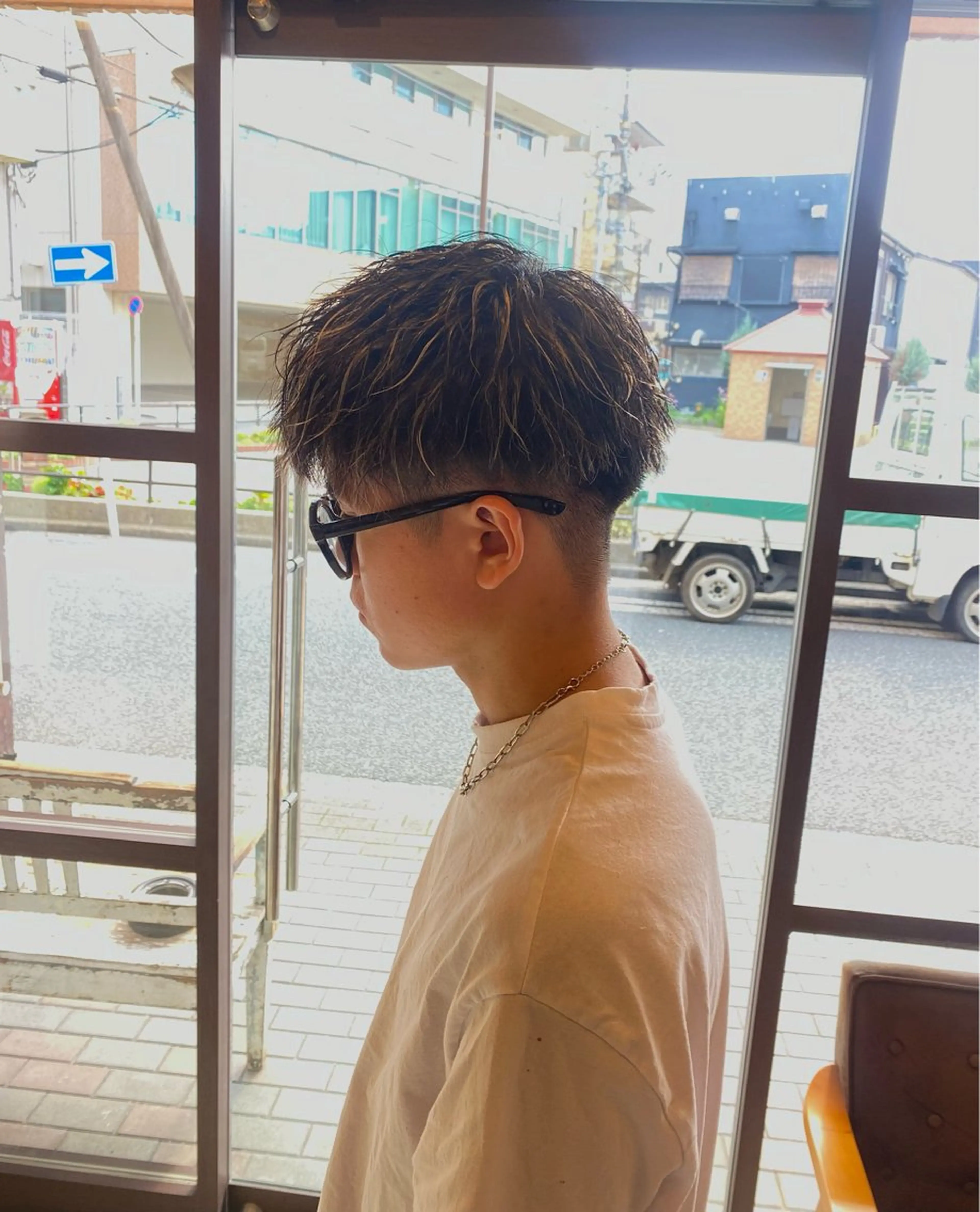 ショート メンズカット、パーマ ✄﻿杉山来輝金沢文庫のヘアスタイル