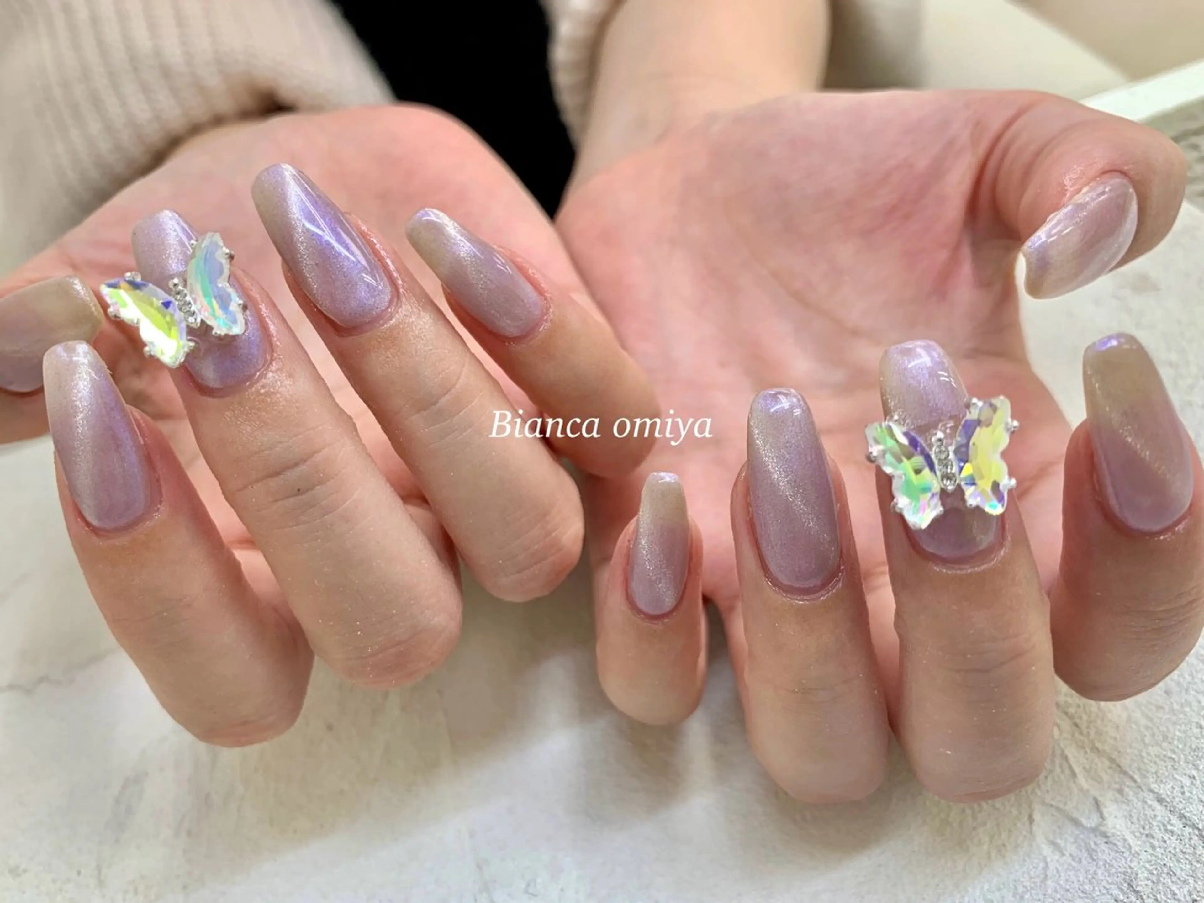 ネイル マグネットネイル Bianca🪽 katoのネイルデザイン