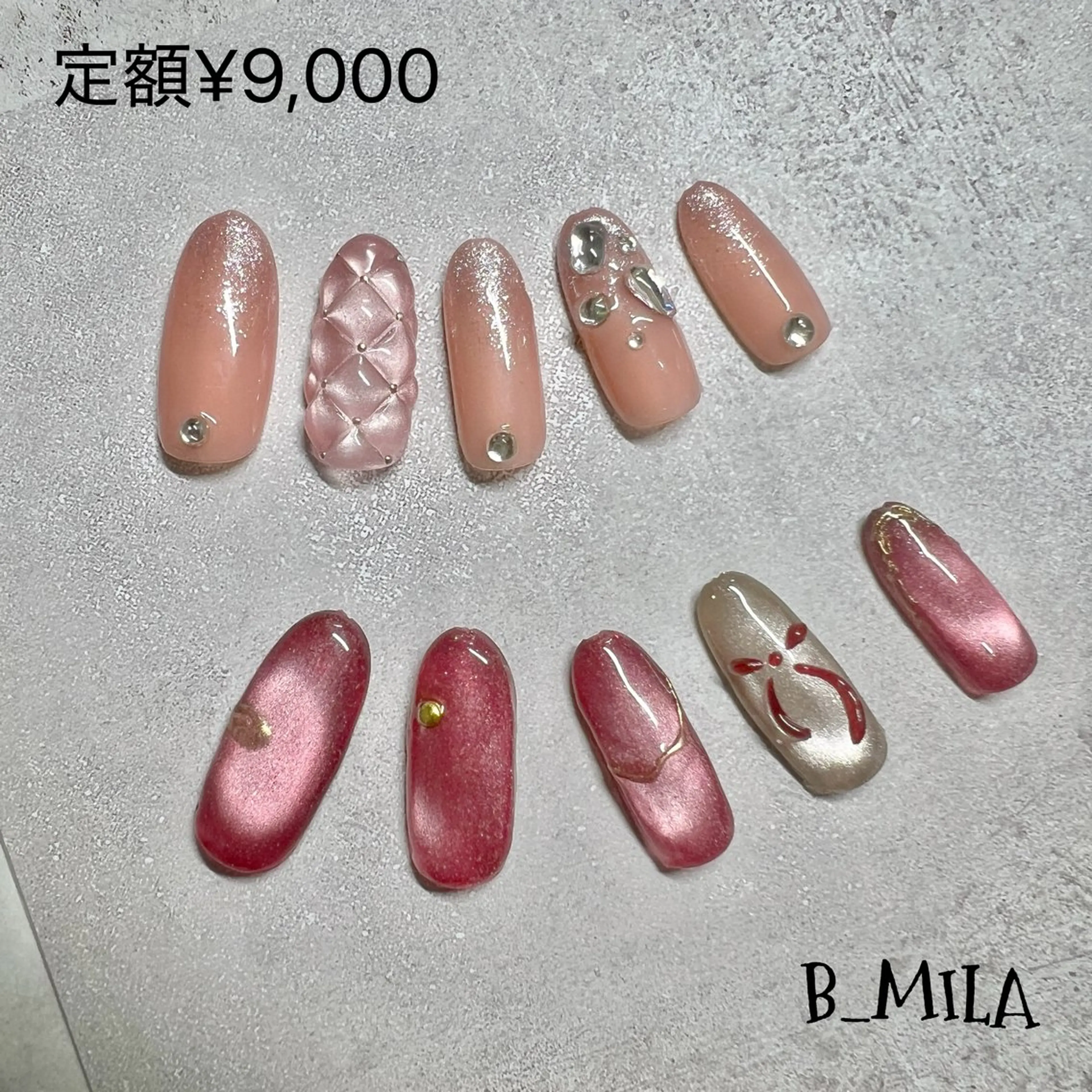 ミディアム ハンドネイル B_Mila 水戸   萬城のネイルデザイン