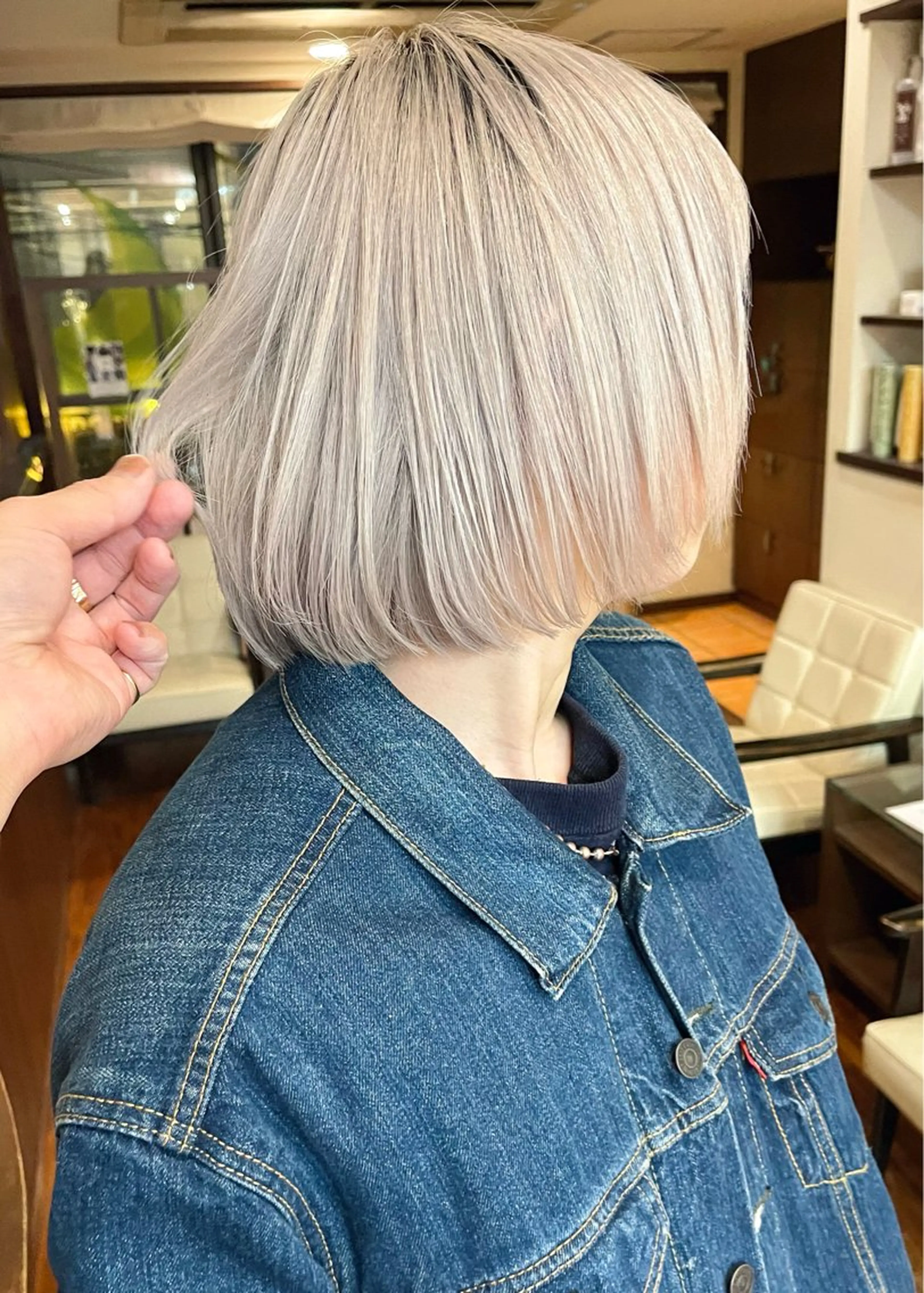 ショート カット ヘアカラー トリートメント 髪質改善カラー ケアブリーチ/タムのヘアスタイル