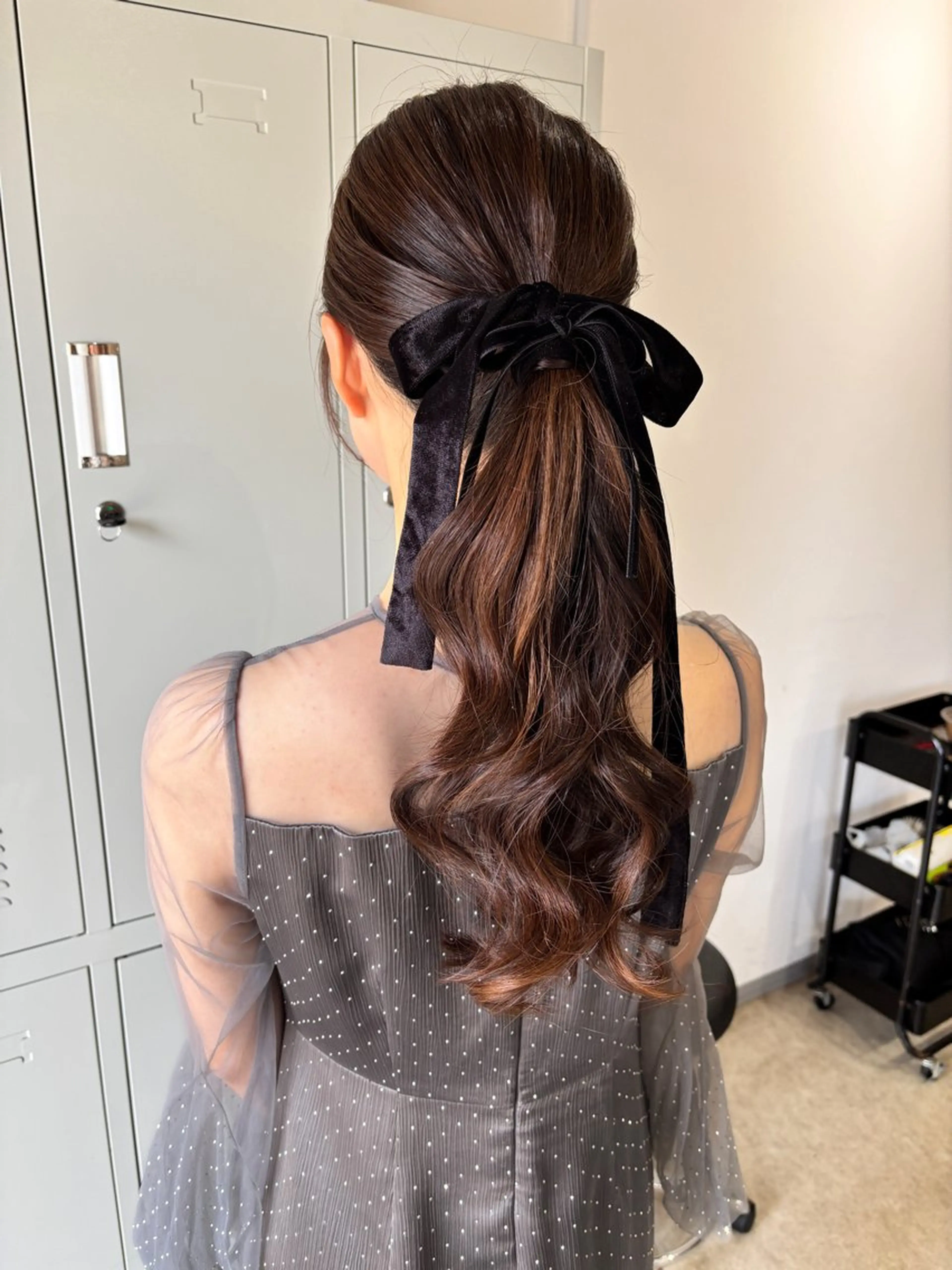 セミロング ボブ 韓国風ヘア レイヤーカット 縮毛矯正 miri.. yukinaのヘアスタイル