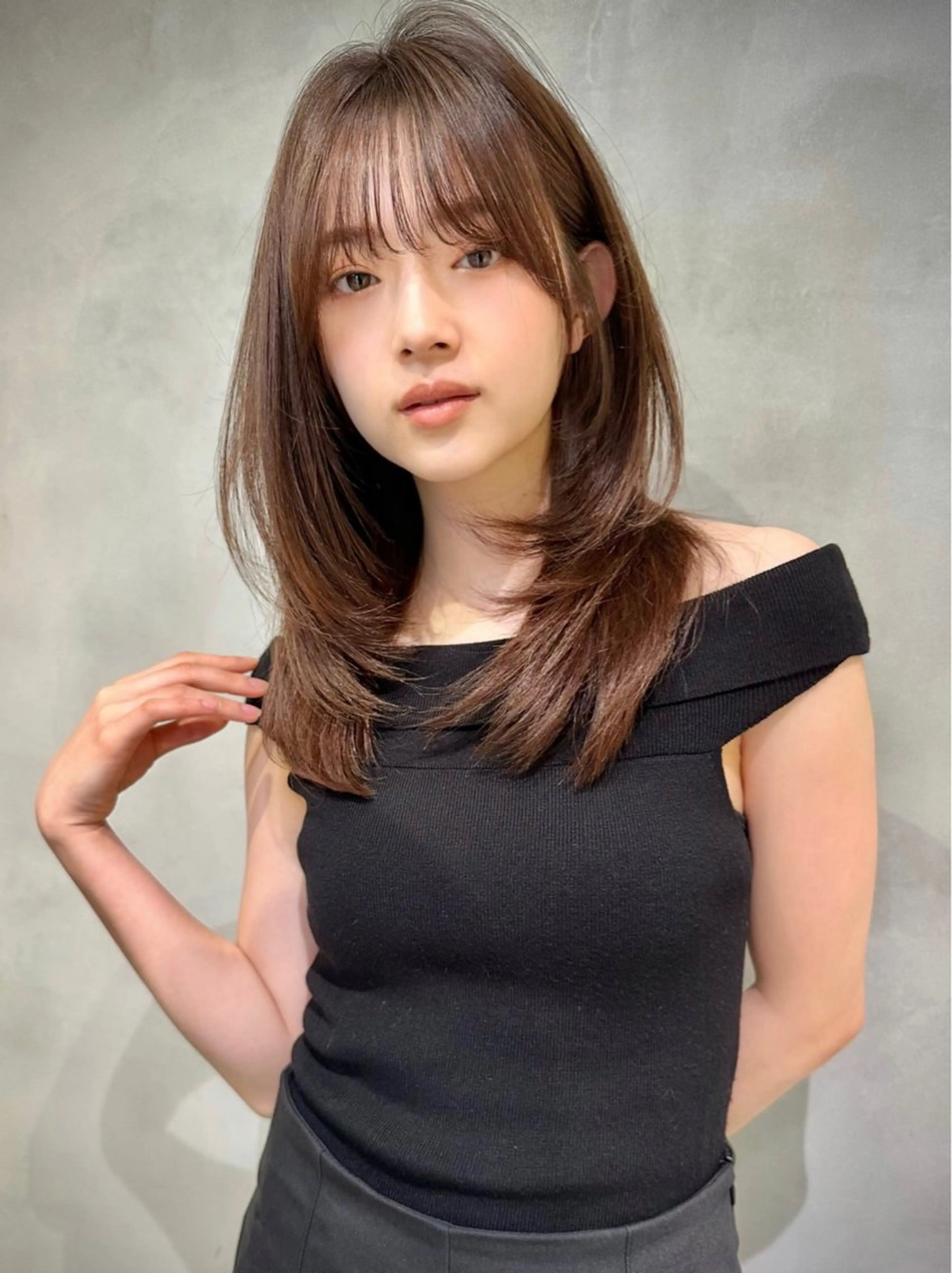 ロング カット ヘアカラー トリートメント 🩵縮毛矯正・ボブ 岩原朋也🩵のヘアスタイル