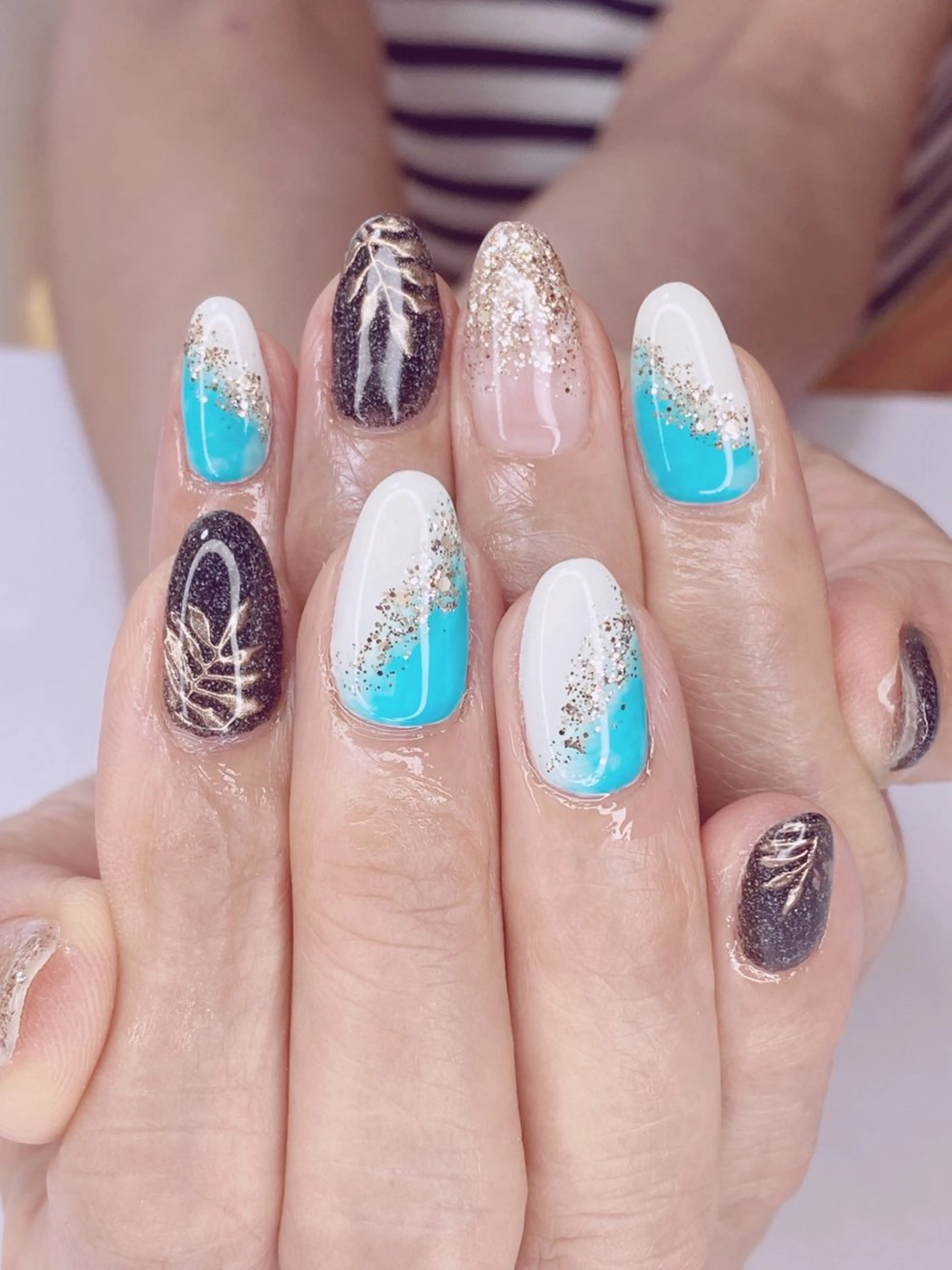 ネイル アートネイル オーロラネイル 桜ネイル クリアネイル フットネイル Nail Salon ertiのネイルデザイン