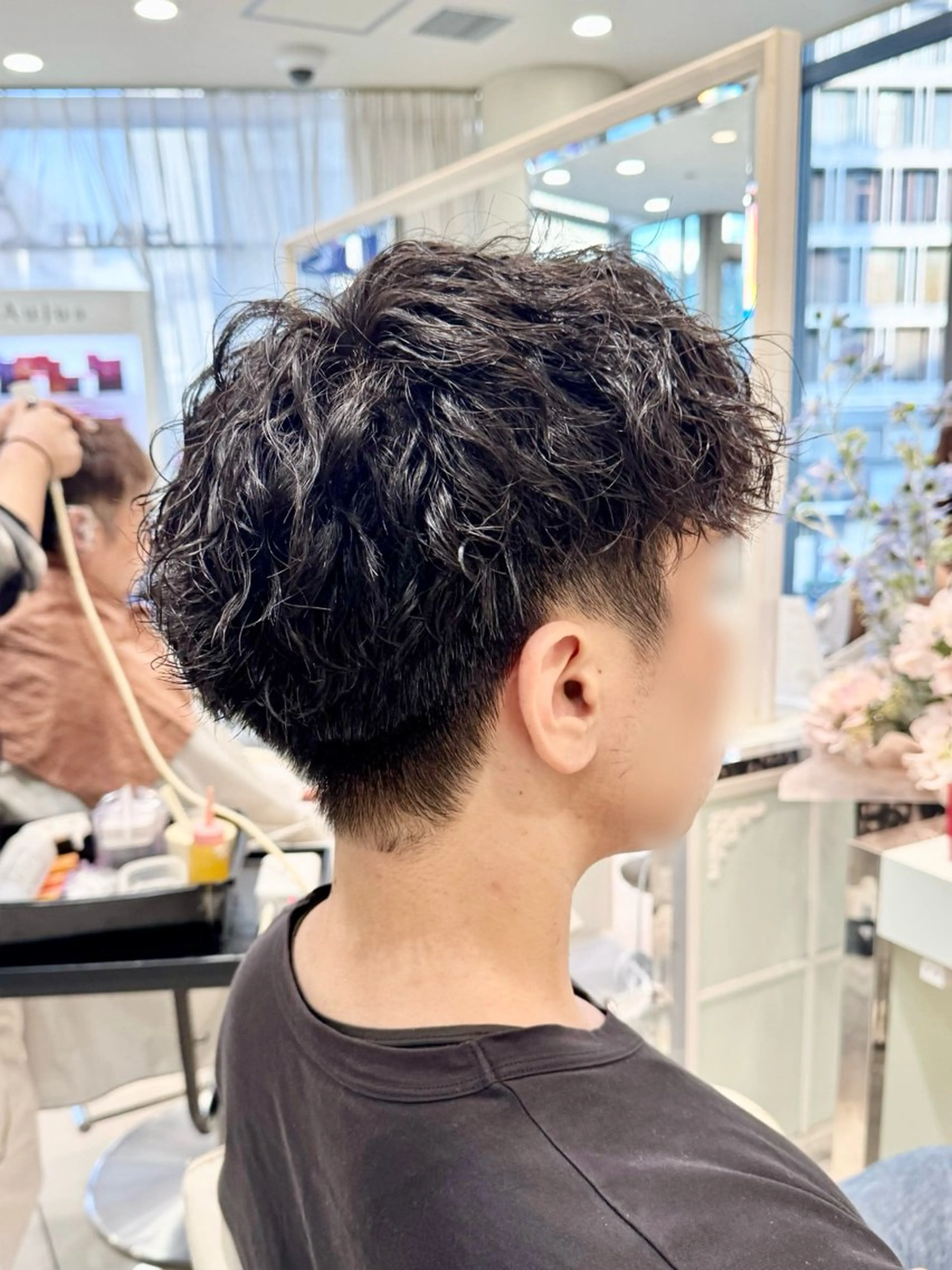 波巻きパーマの写真