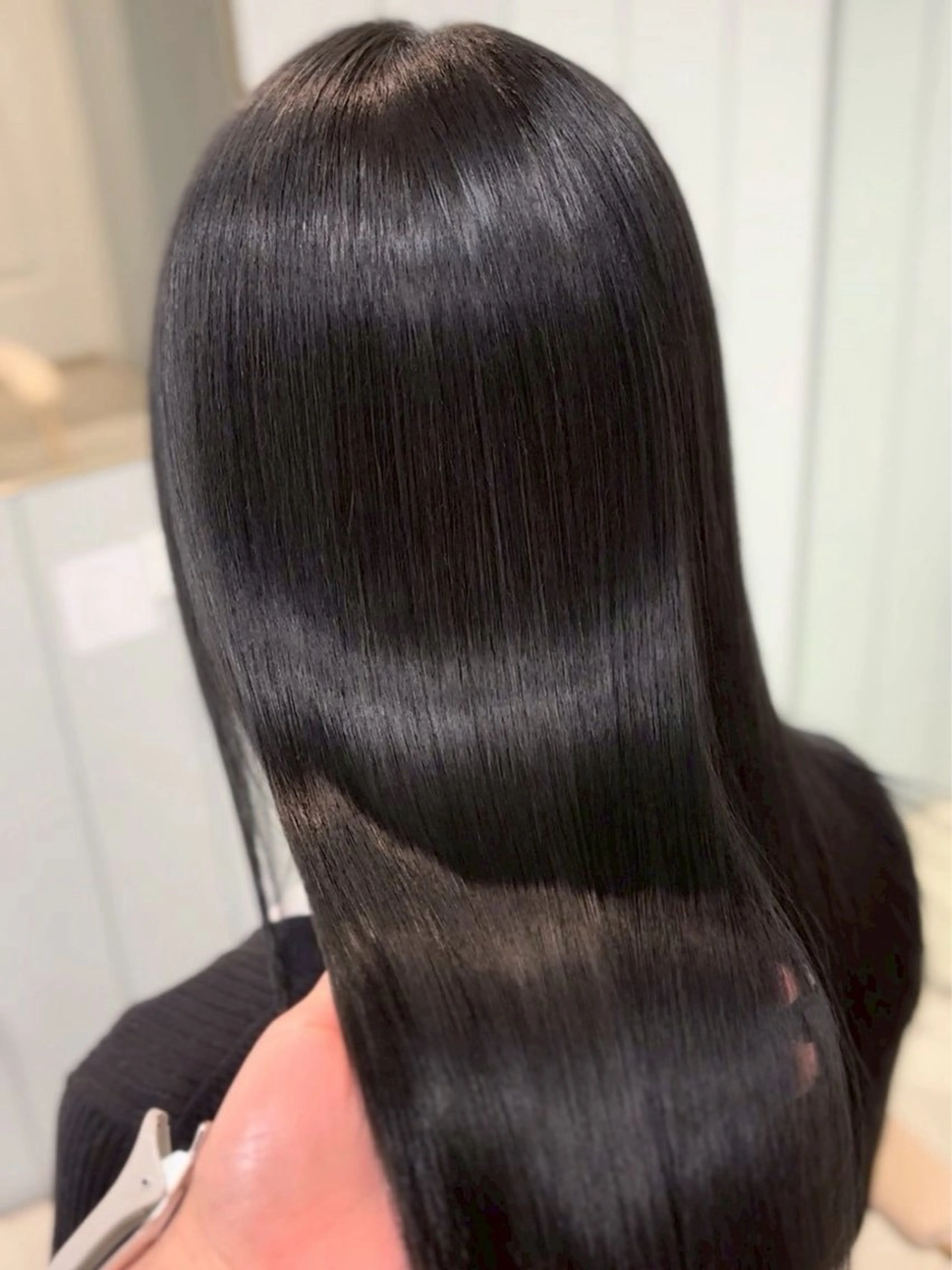 ミディアム カラー 縮毛矯正 カット ヘアカラー 縮毛矯正 トリートメント 美髪縮毛矯正/髪質 改善/Lecielのヘアスタイル