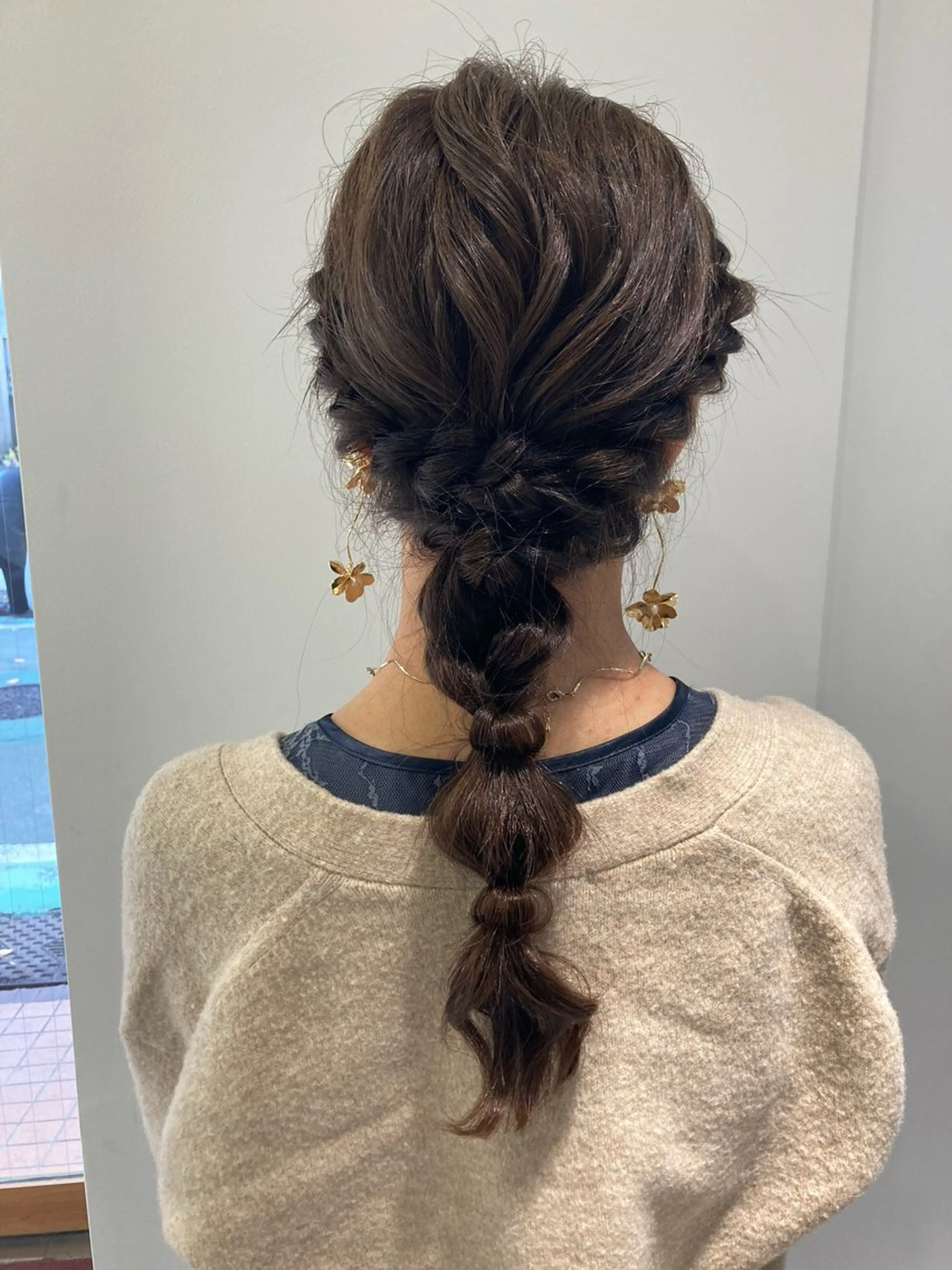 セミロング ヘアアレンジ ヘアセット ショートカット 💎ゆうき💎のヘアスタイル