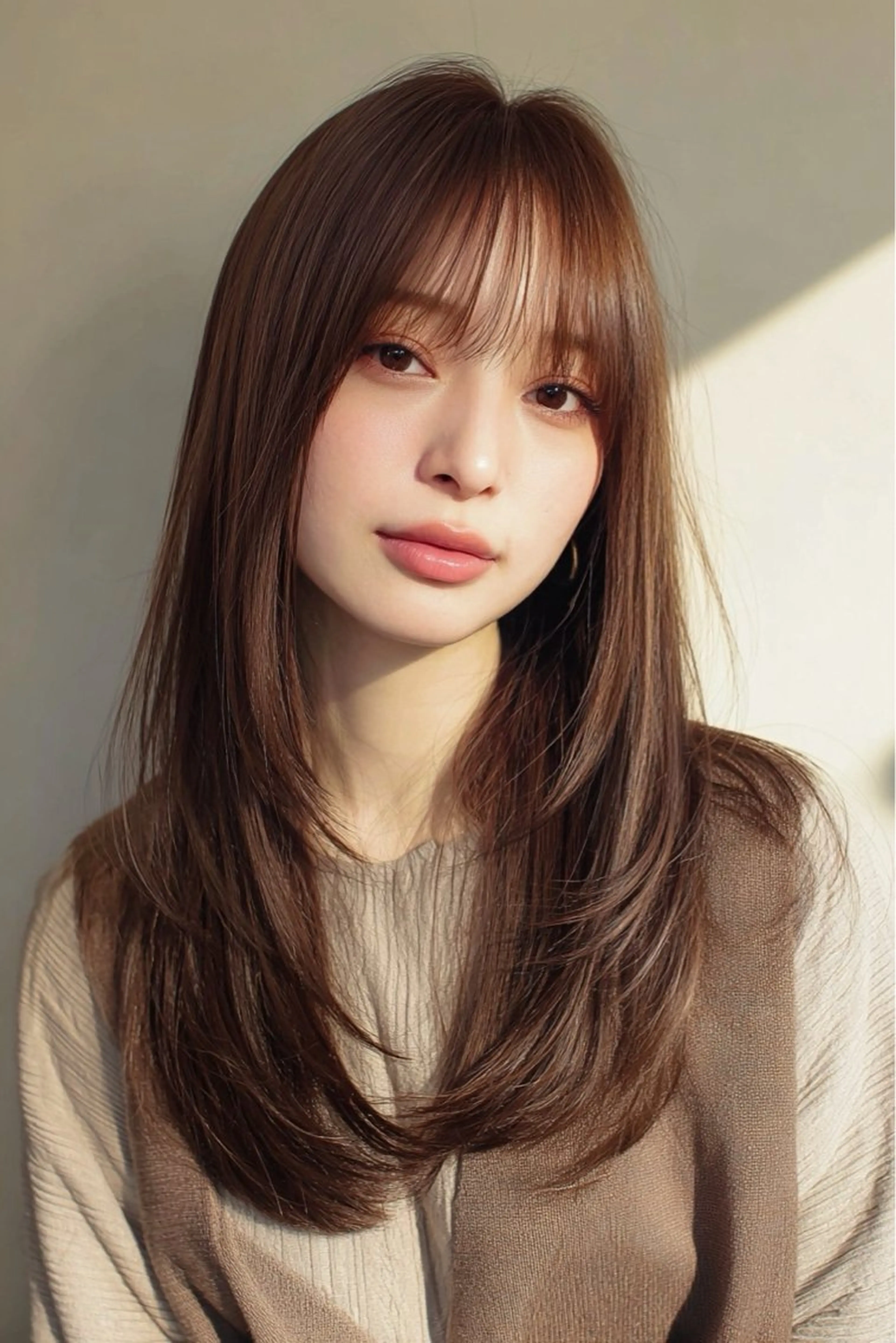 ロング レイヤーカット カット ヘアカラー トリートメント Ryo /透明感カラーのヘアスタイル