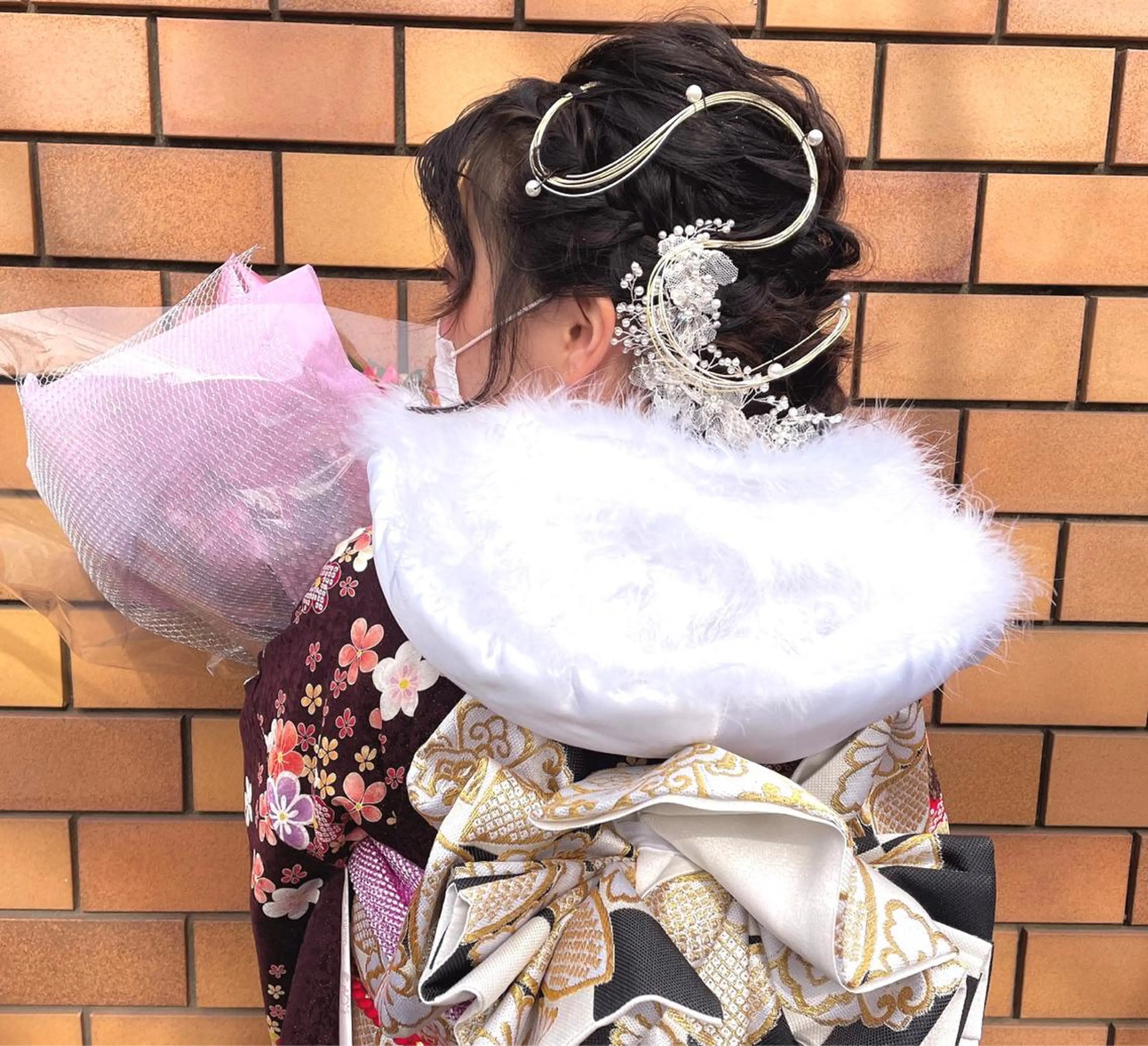 ミディアム 着付け 川越 輝梨奈のヘアスタイル