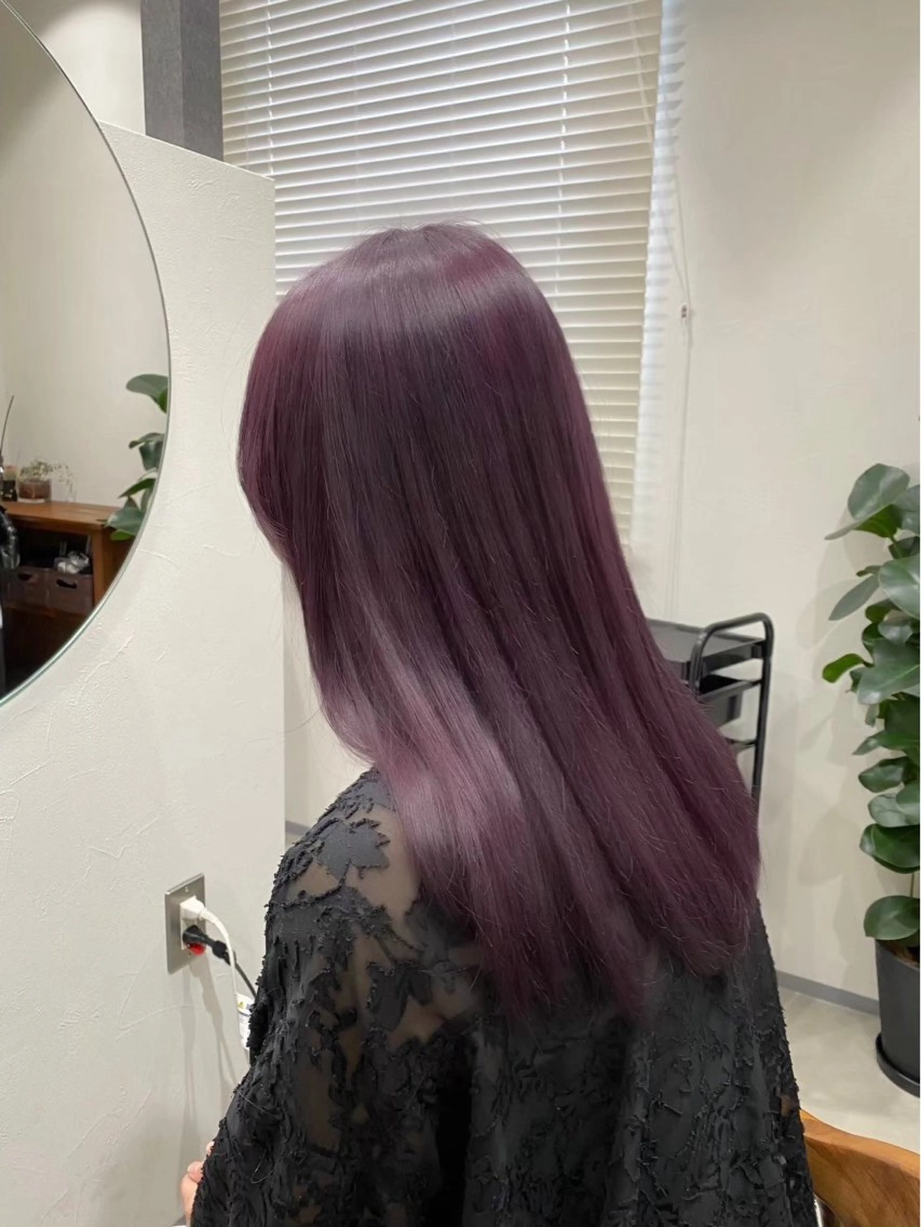 ロング カラー 原口 桃歌のヘアスタイル