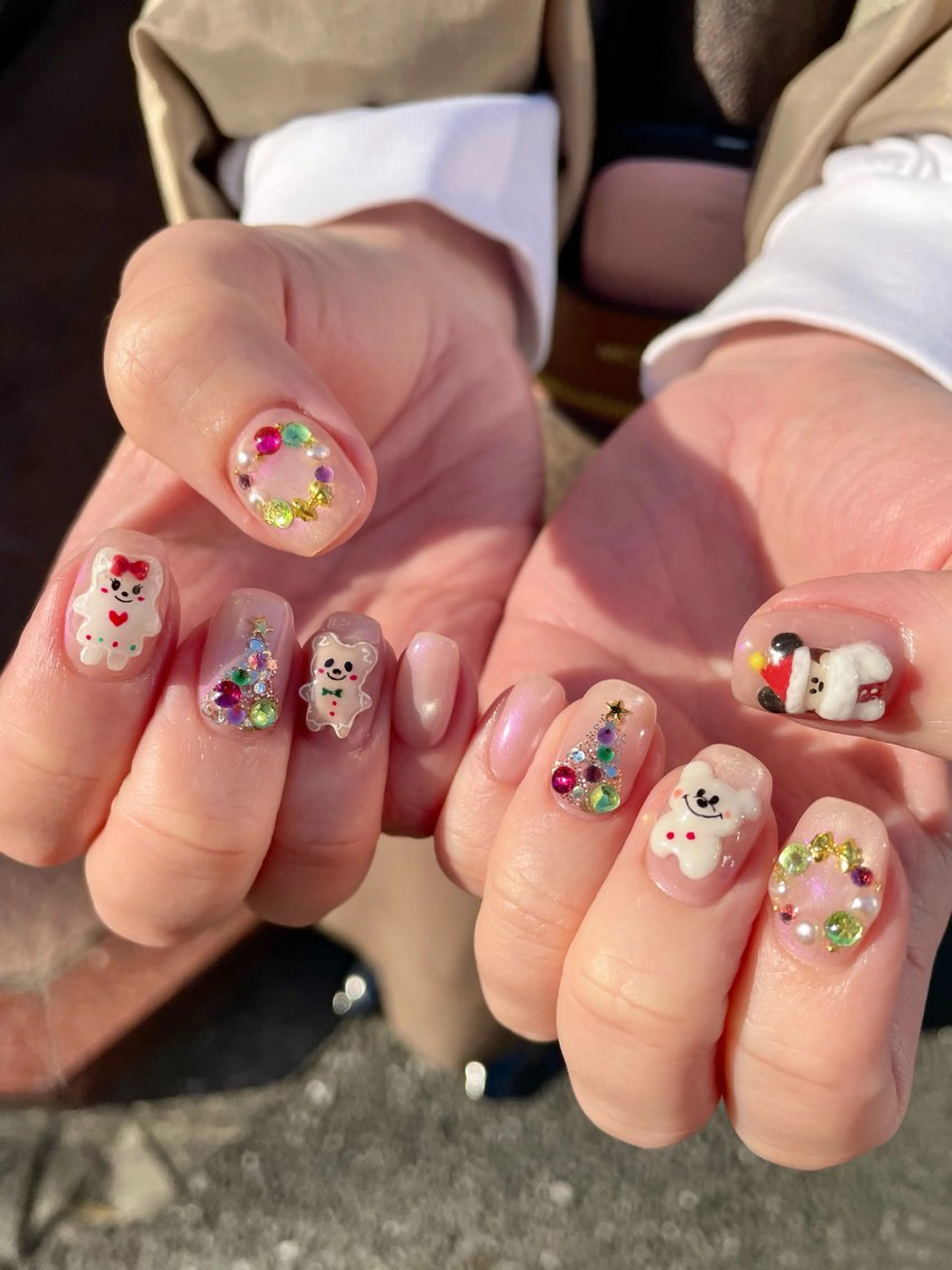 ネイル 冬ネイル クリスマス ハンドネイル Ash関内ネイリスト 荒木のネイルデザイン