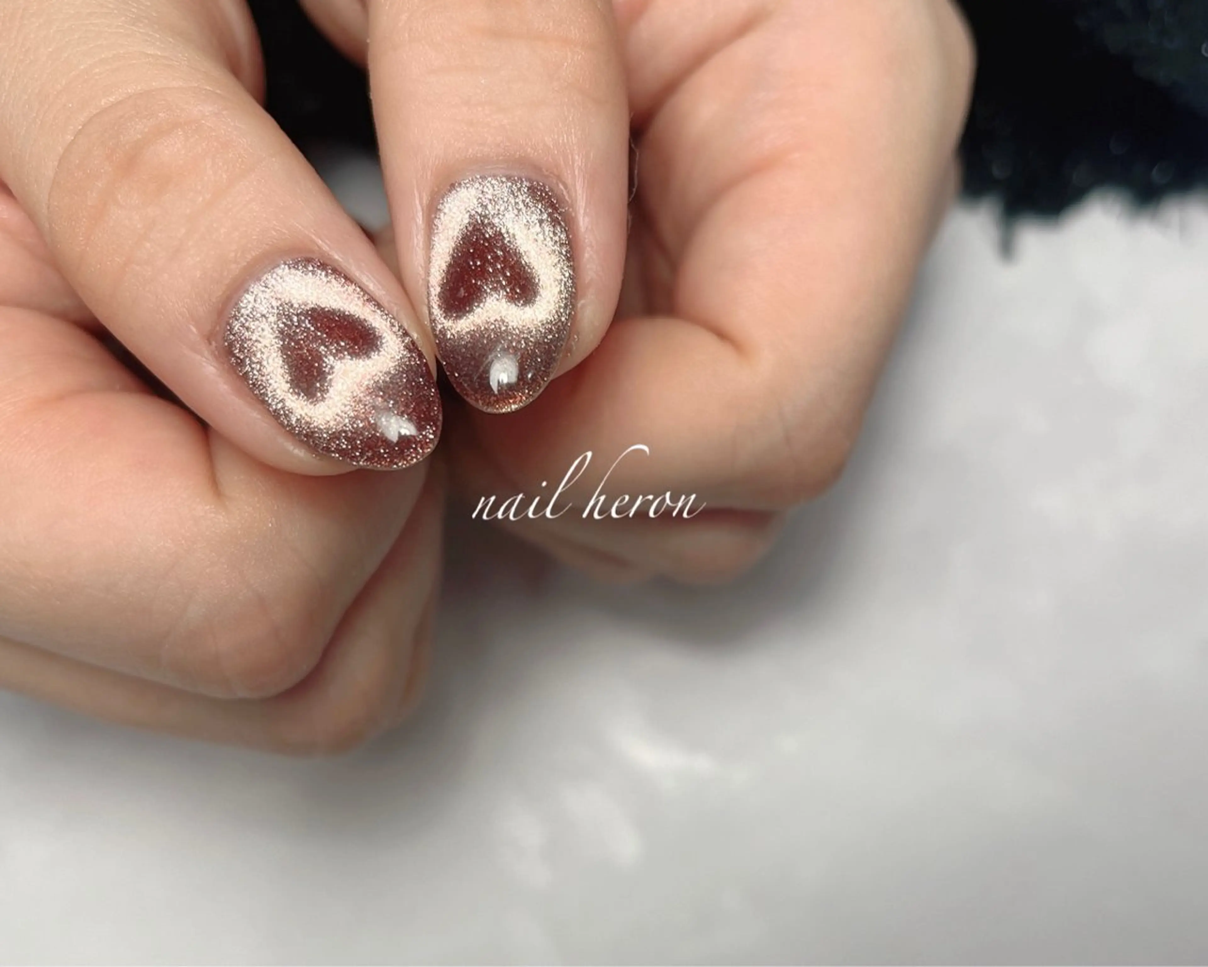 ネイル ハート マグネットネイル ハンドネイル nail heron所属・saki_ nail heronのその他イメージ