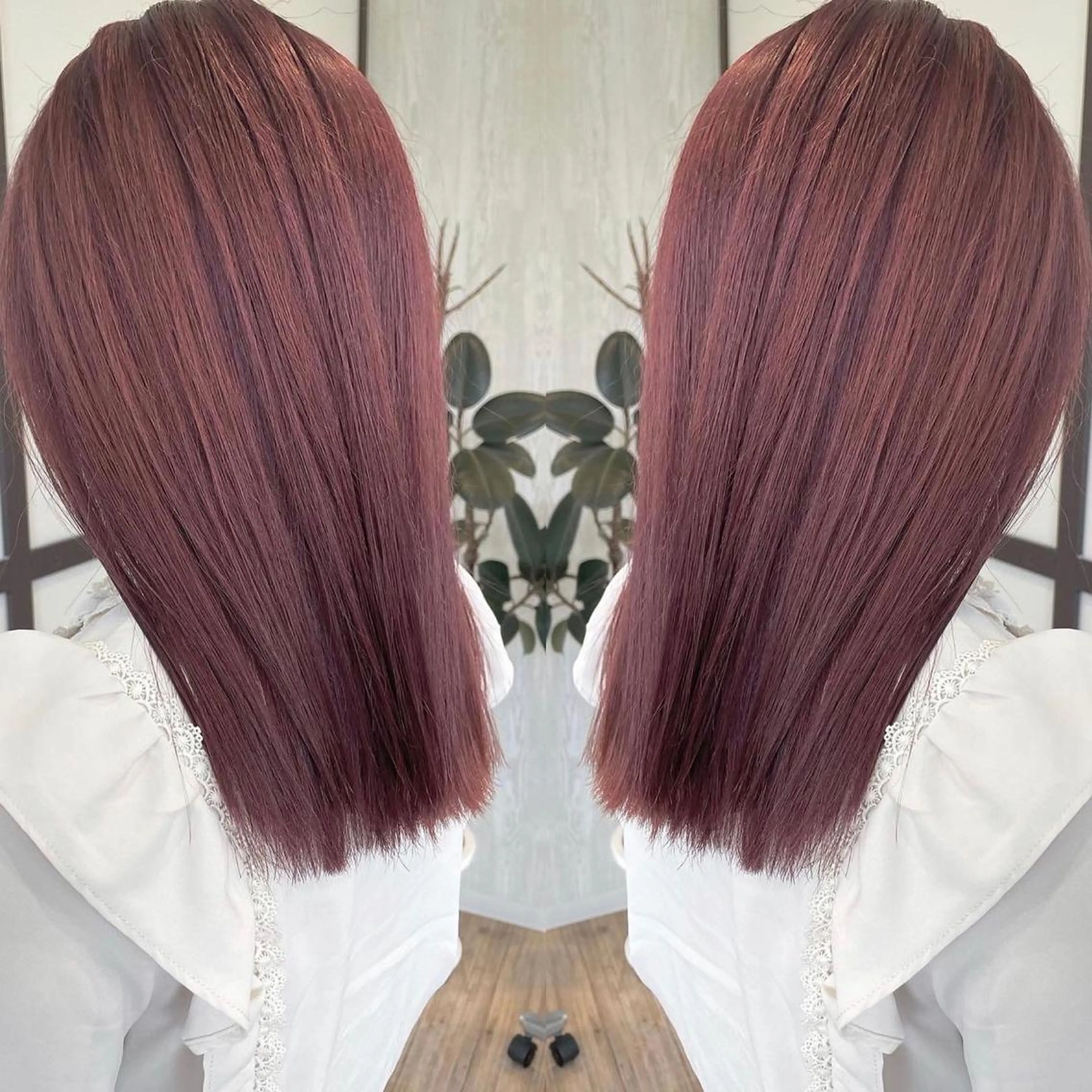 ミディアム カラー アッシュ ピンクカラー 外国人風カラー レイヤーカット 外ハネヘア ヘアカラー トリートメント 河合秀明/ショート /ボブ/レイヤーのヘアスタイル