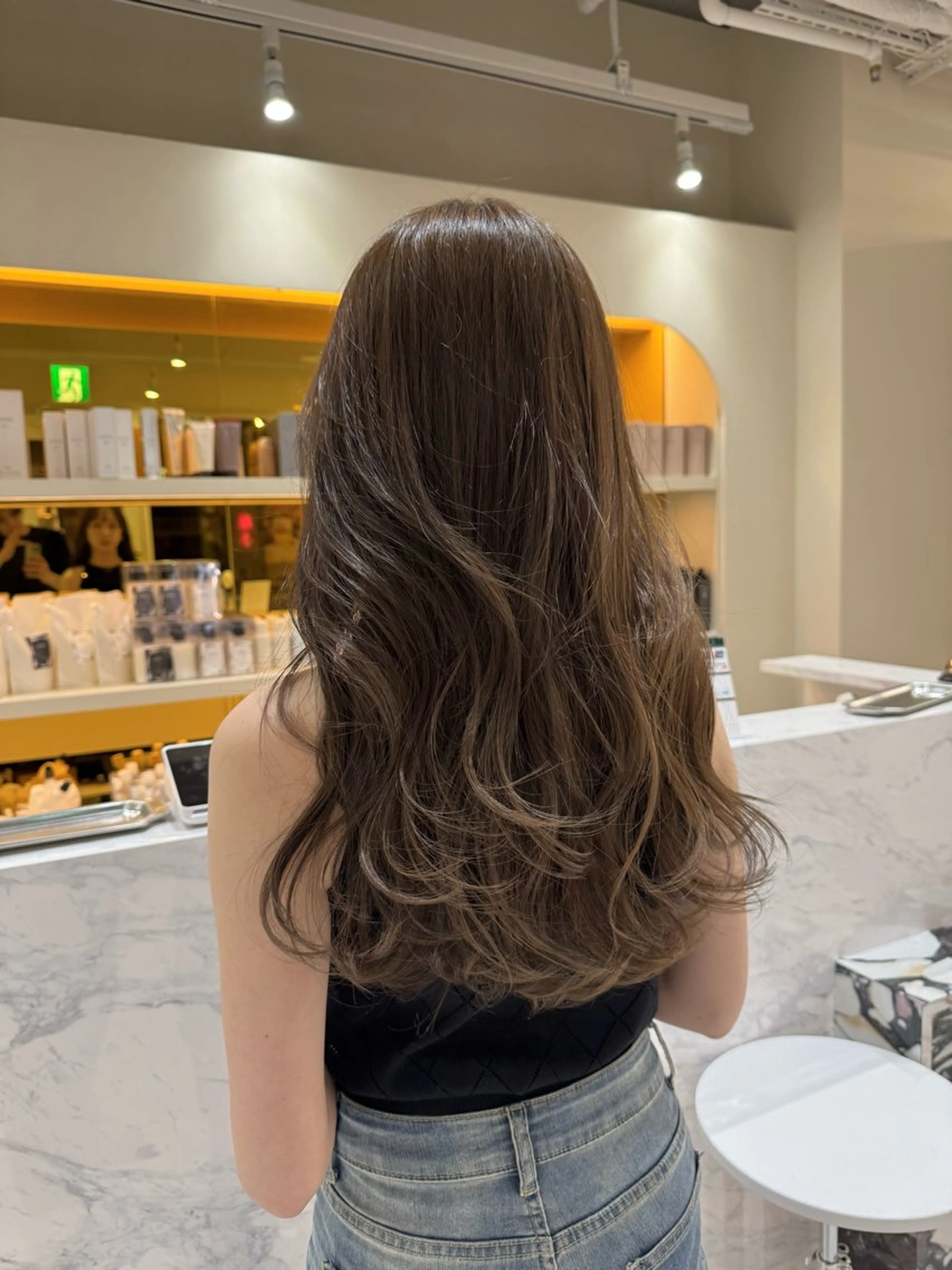 ロング カラー オリーブカラー ヘアカラー 透明感カラー/ ナチュラル/toaのヘアスタイル