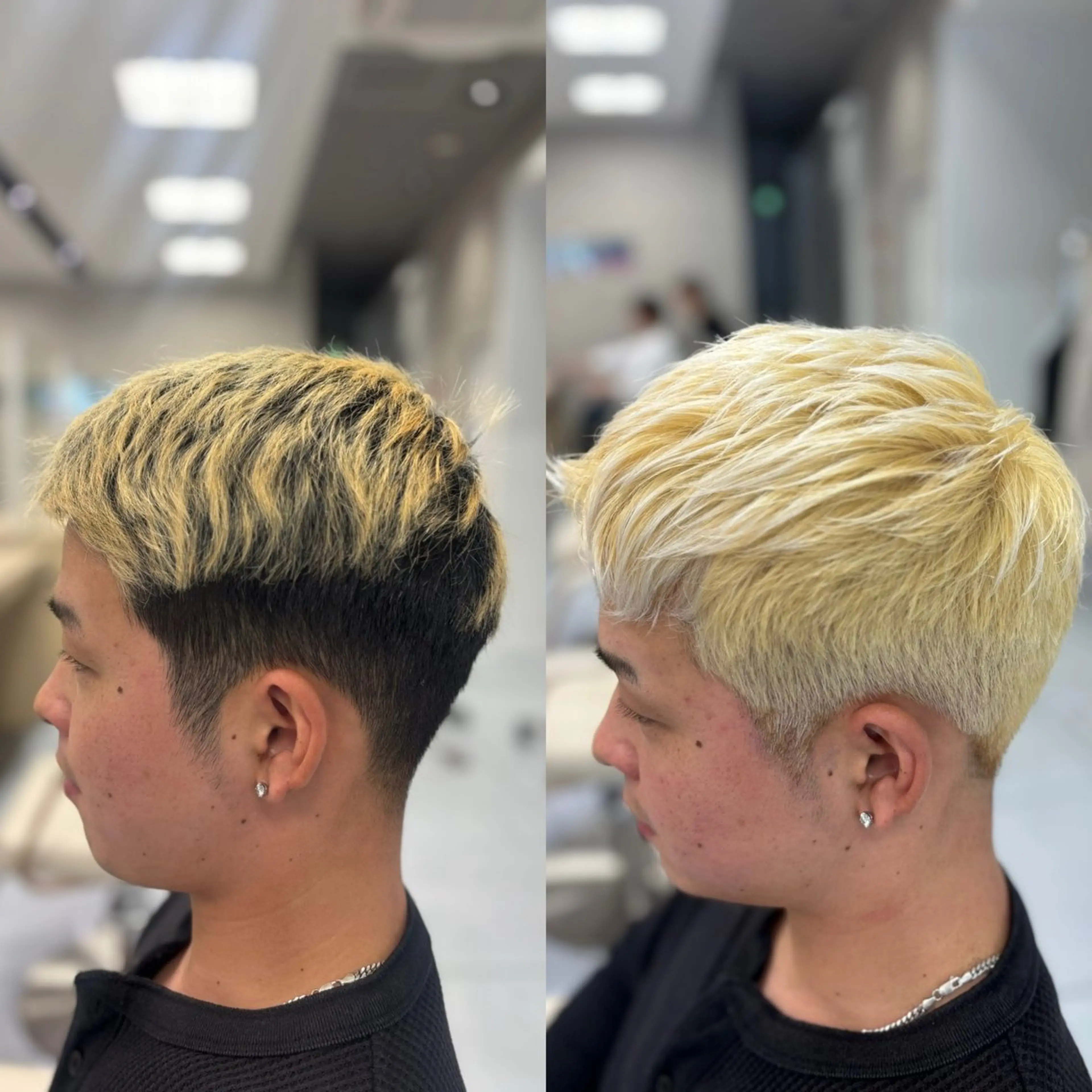 ショート カラー メンズ ヘアカラー メンズ特化透明感 ブリーチカラー/りんのヘアスタイル