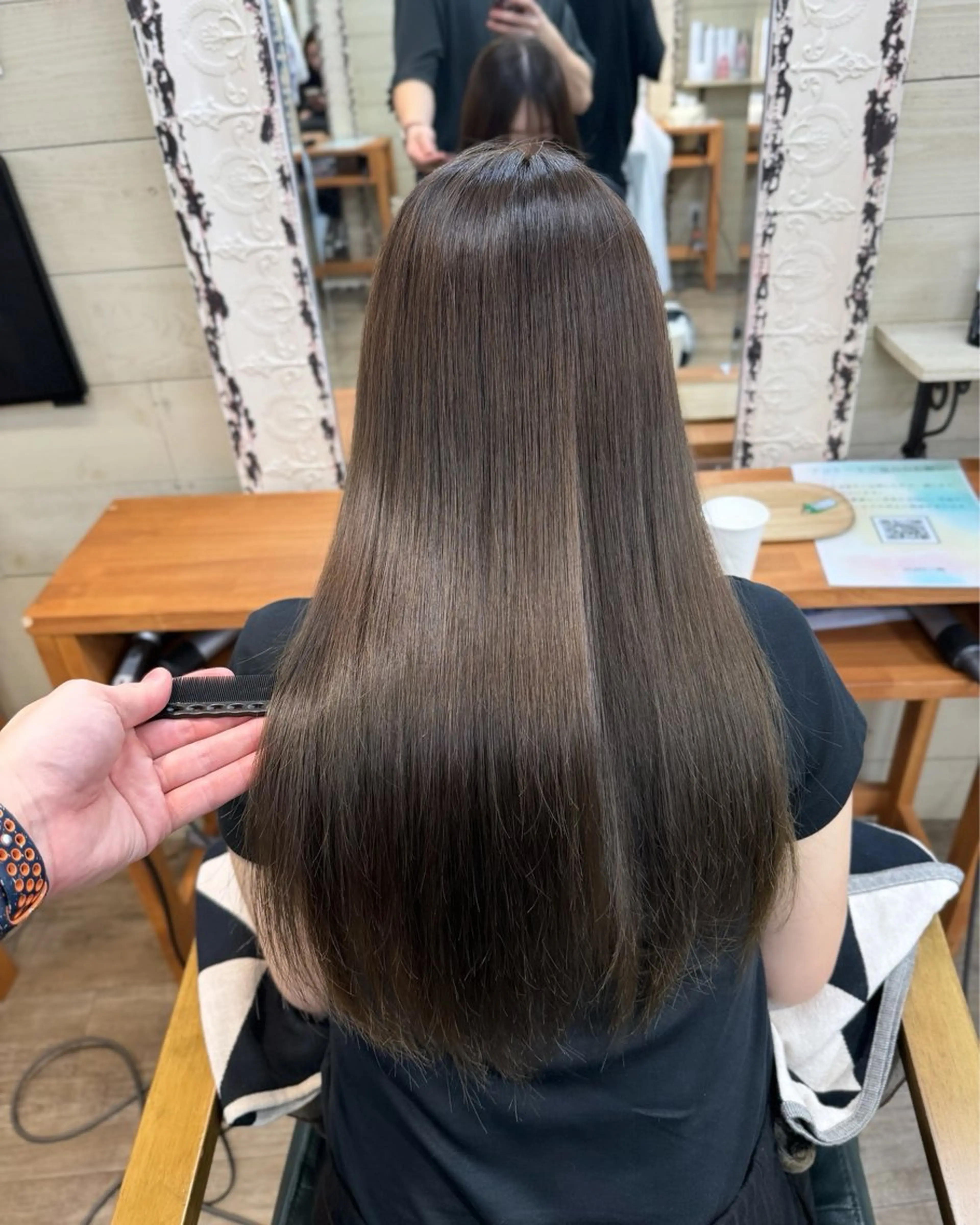 ロング 縮毛矯正 サワムラ ソナタのヘアスタイル