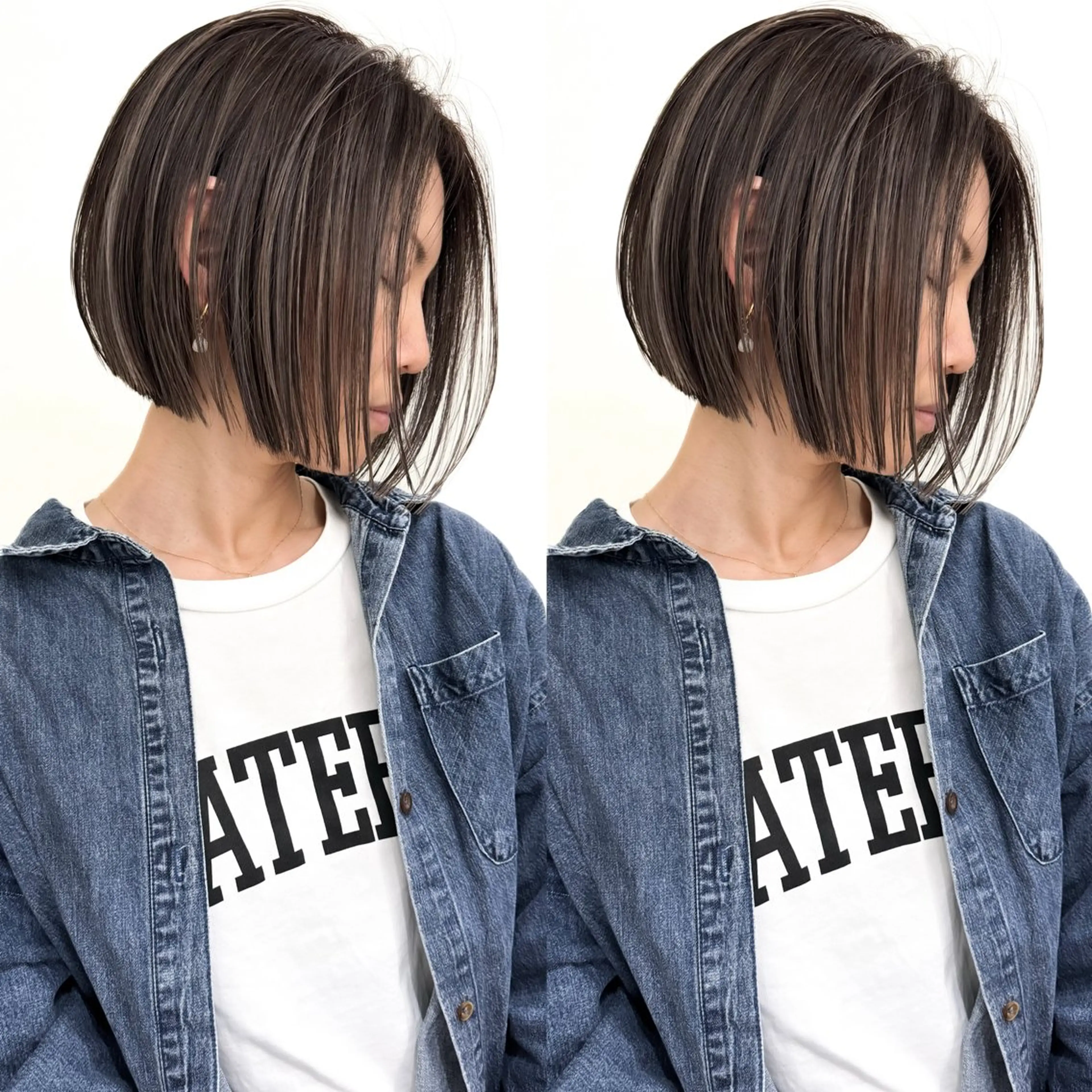 ショート カラー 小顔ボブ jilblanカホのヘアスタイル