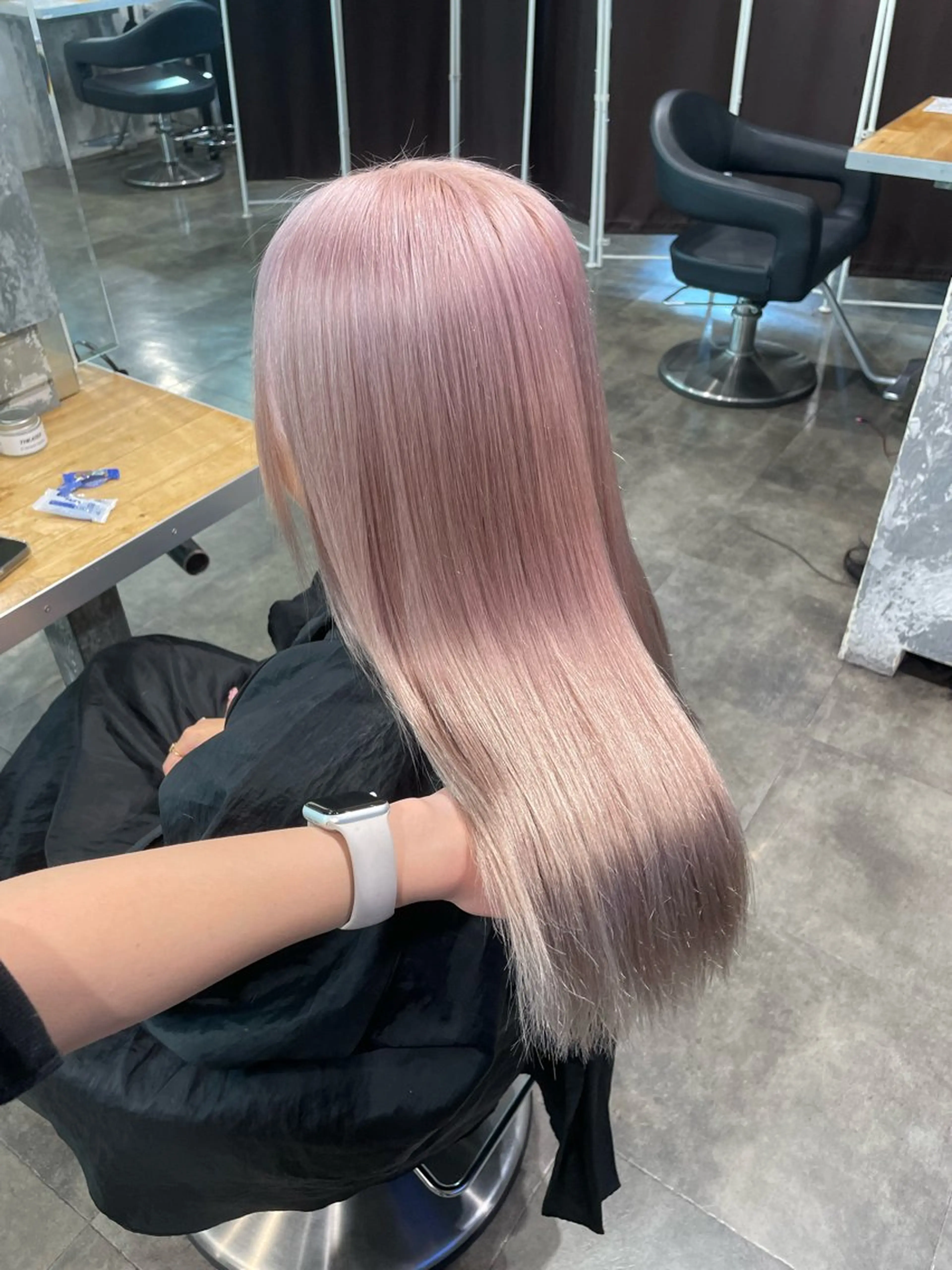 ロング カラー ヘアカラー ハイトーン 横浜💞ミオのヘアスタイル