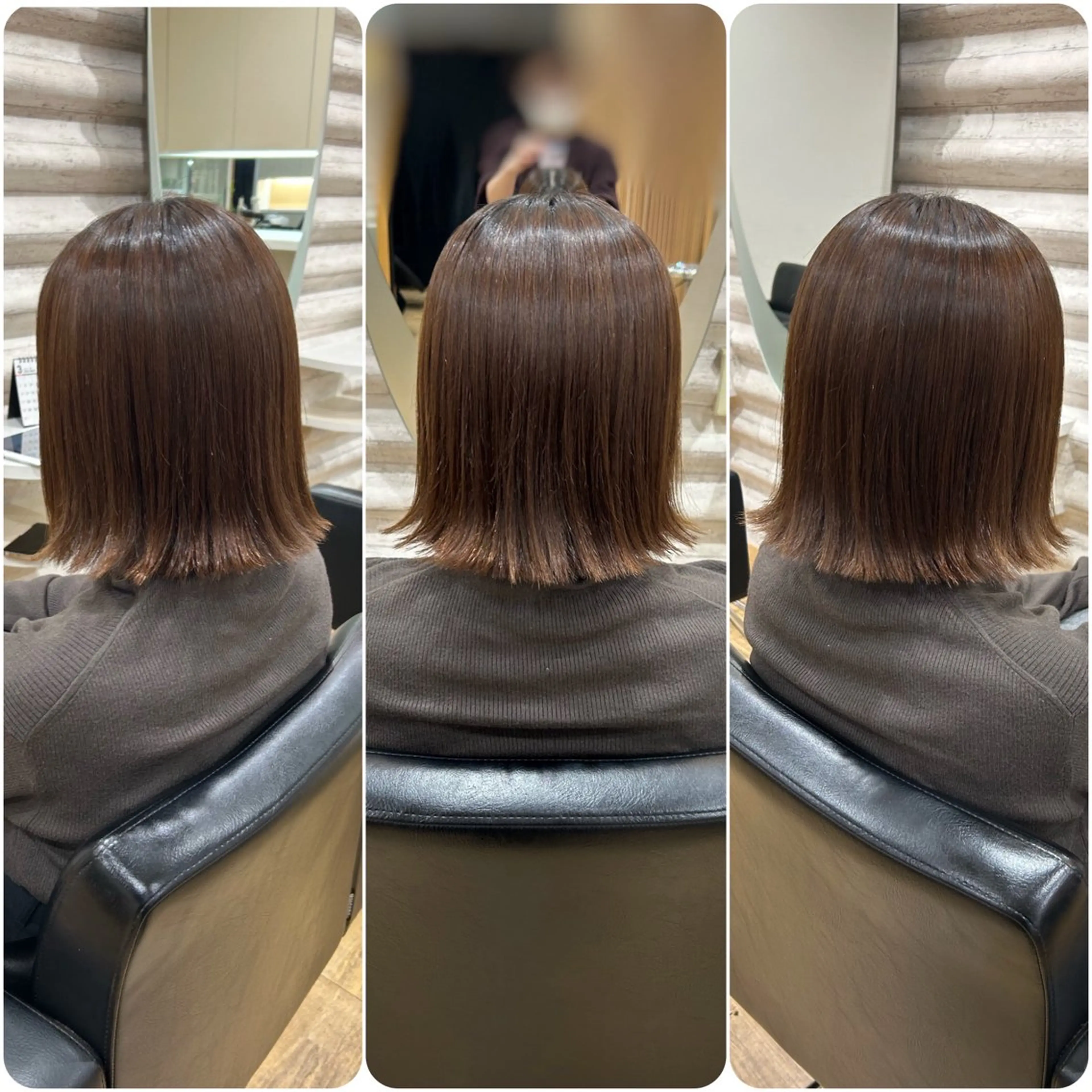 ミディアム カラー 髪質改善 トリートメント 艶の専門店/髪質改善 ×酸熱カラー/KONのヘアスタイル