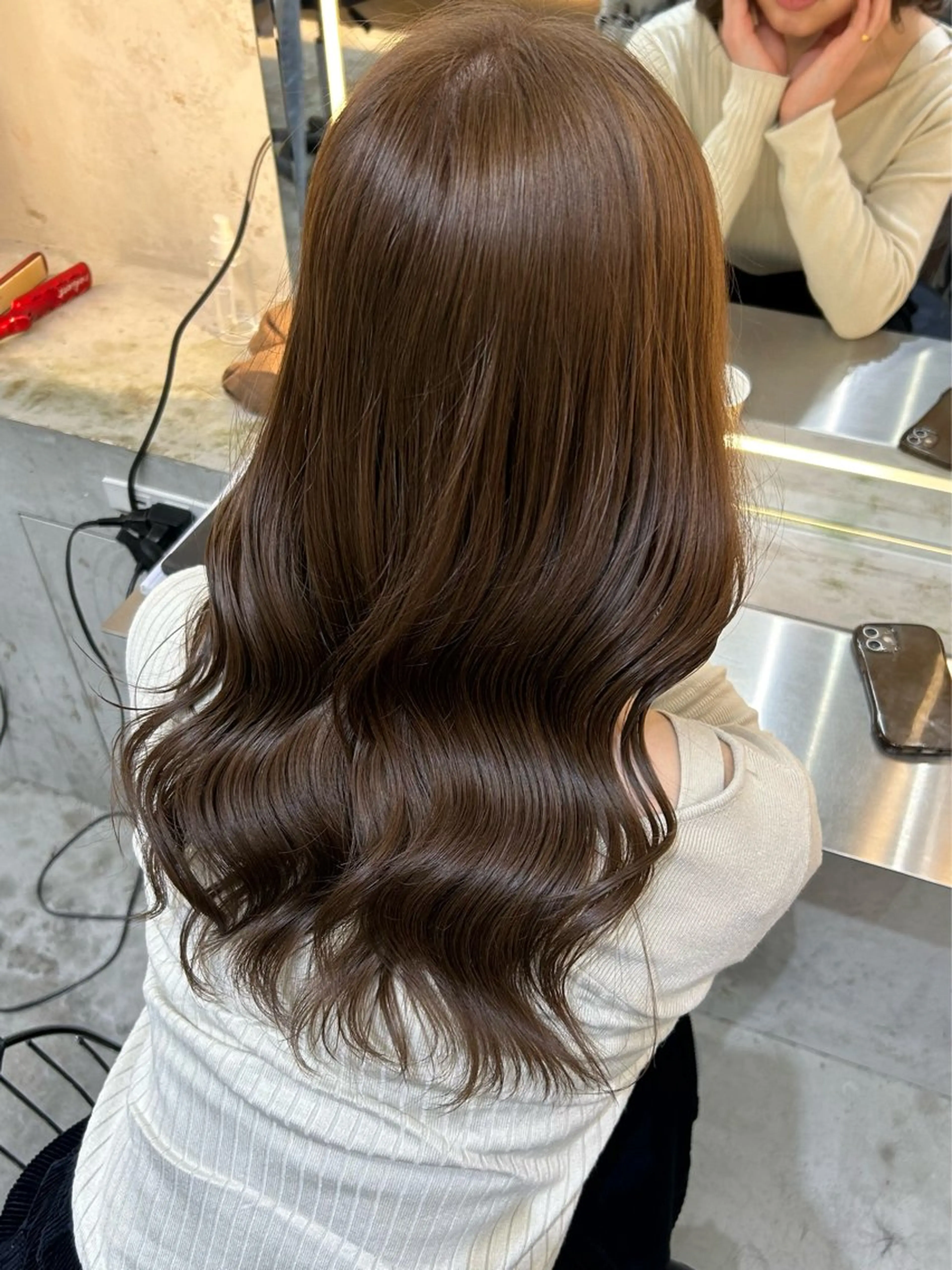 【 高保湿ナノスチーマーでしっかりケア♡  ̖́- 】ワンカラー➕1step treatment‎🤍の写真