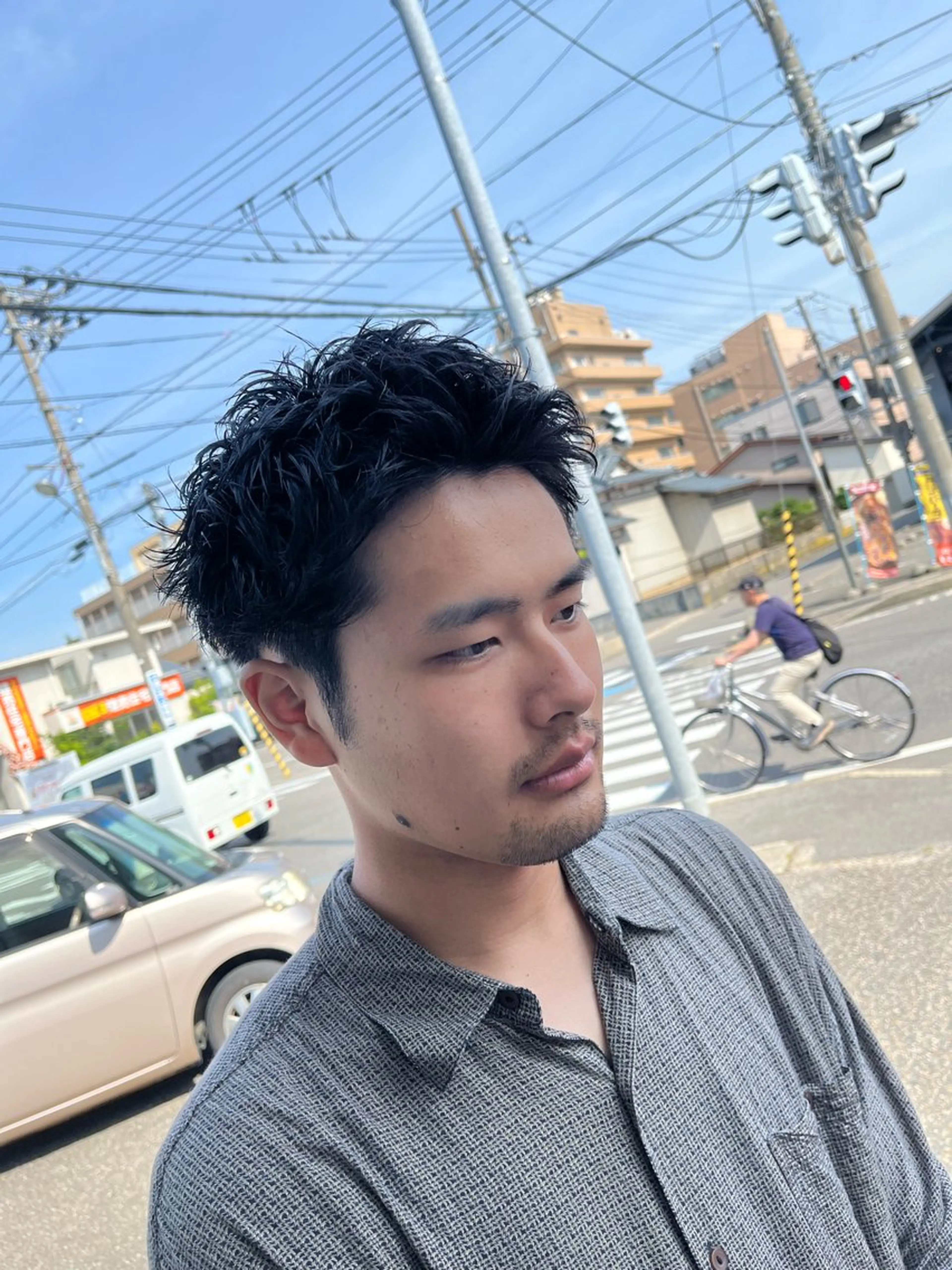 ショート パーマ メンズ スパイキーショート ショートヘア Elche所属・パーマ率80%【齋藤 悠斗】のヘアスタイル