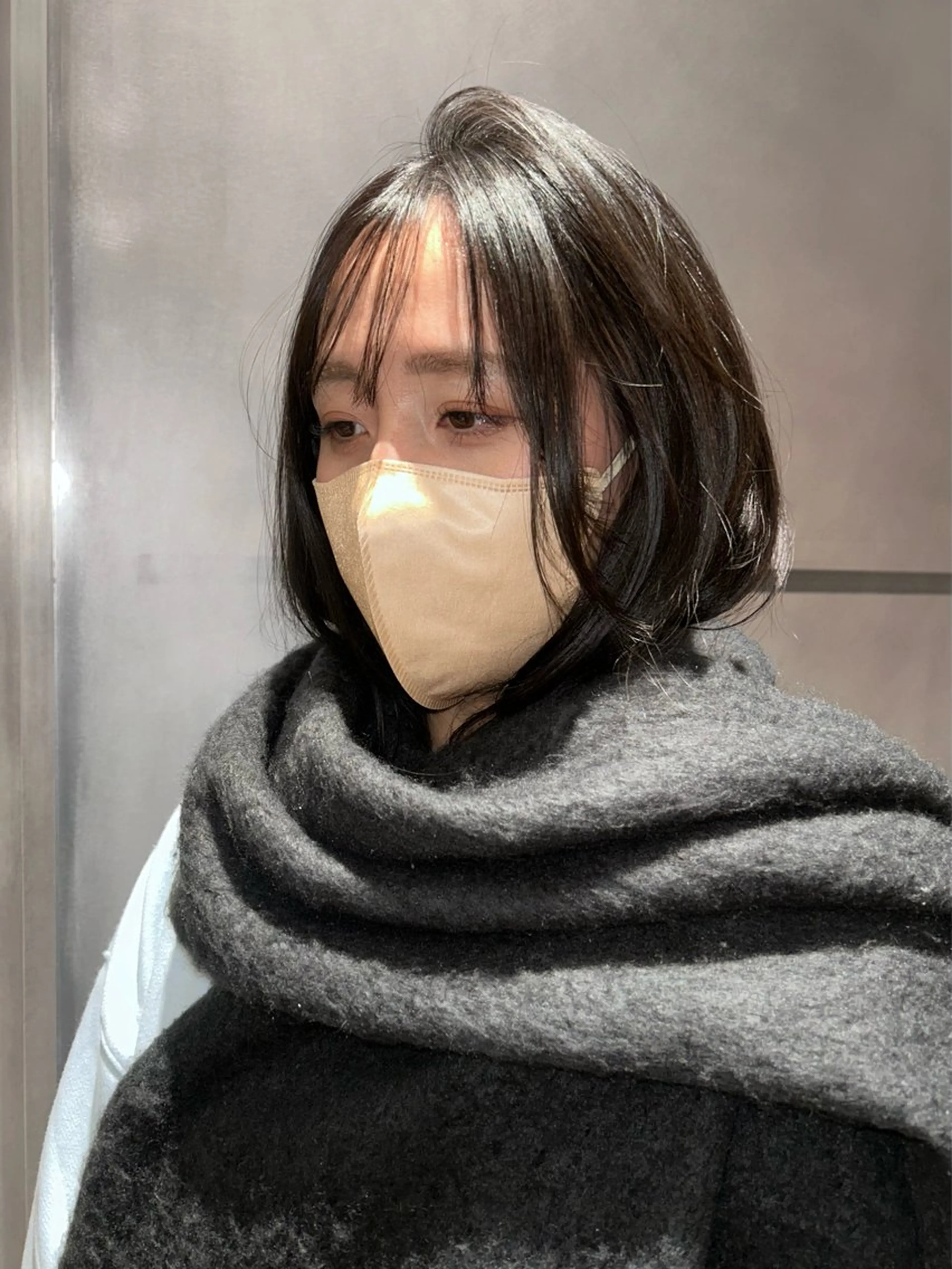 セミロング カラー ブラウンカラー ヘアカラー トリートメント uusi所属・Serena 清澄白河のヘアスタイル