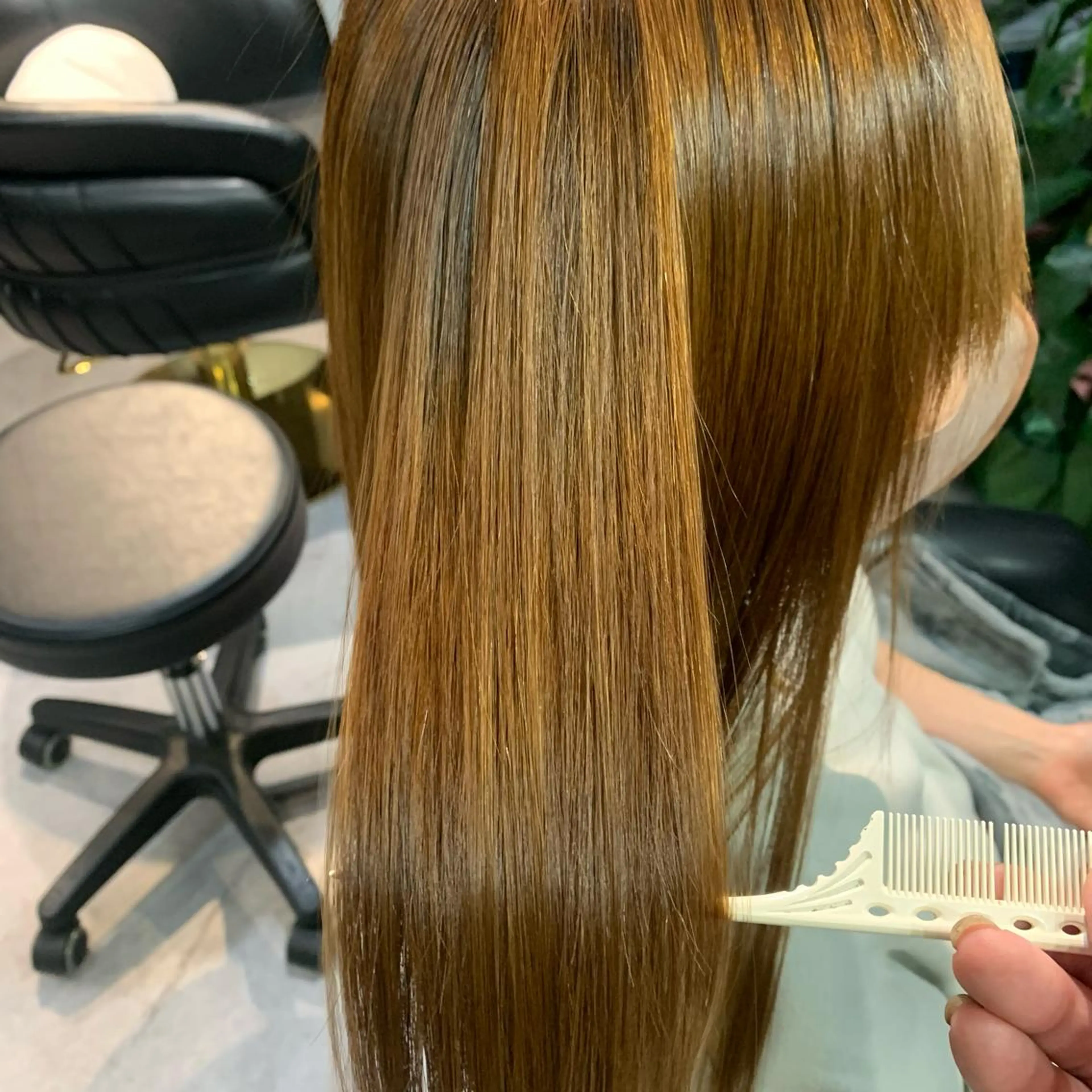 ロング 縮毛矯正 ディレクター鮫島 俊介のヘアスタイル