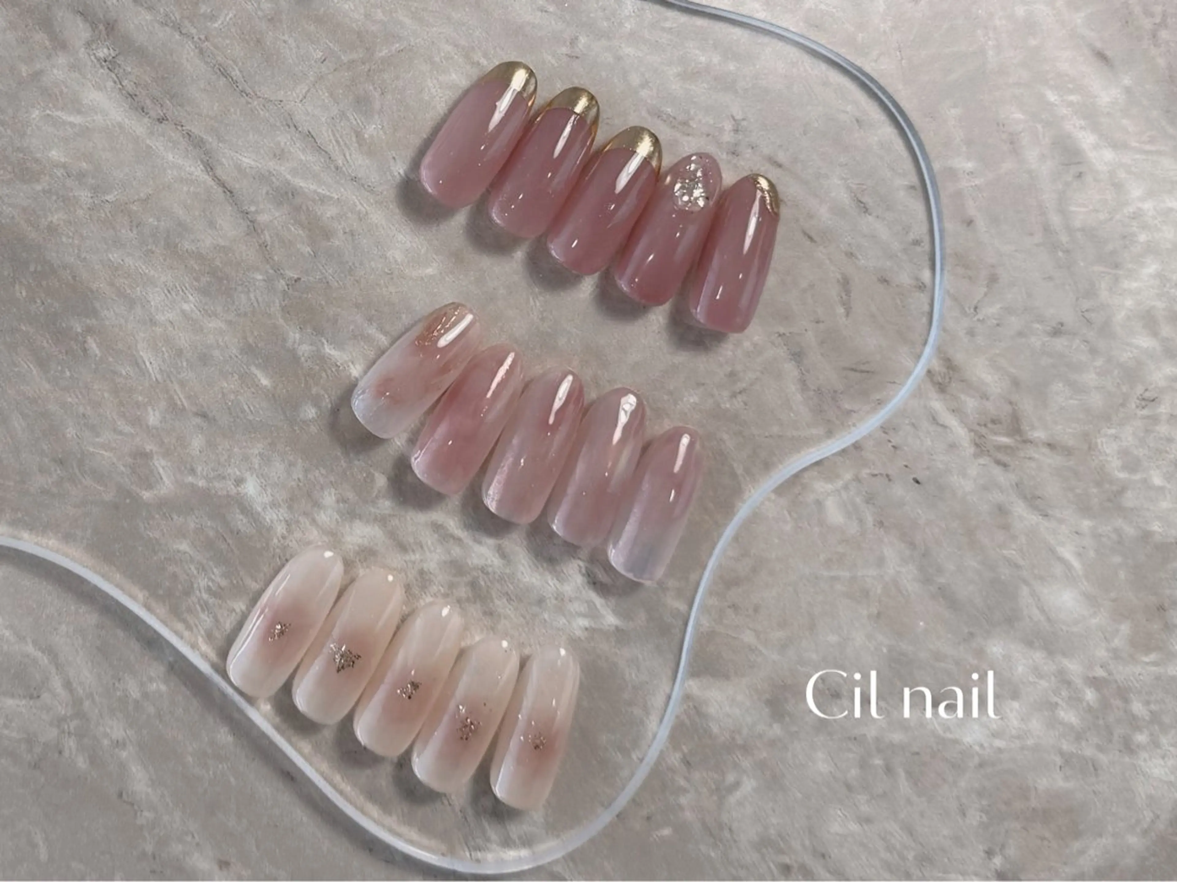 ネイル フットネイル フレンチネイル ジェルネイル ニュアンスネイル パラジェル Cil 豊中のネイルデザイン