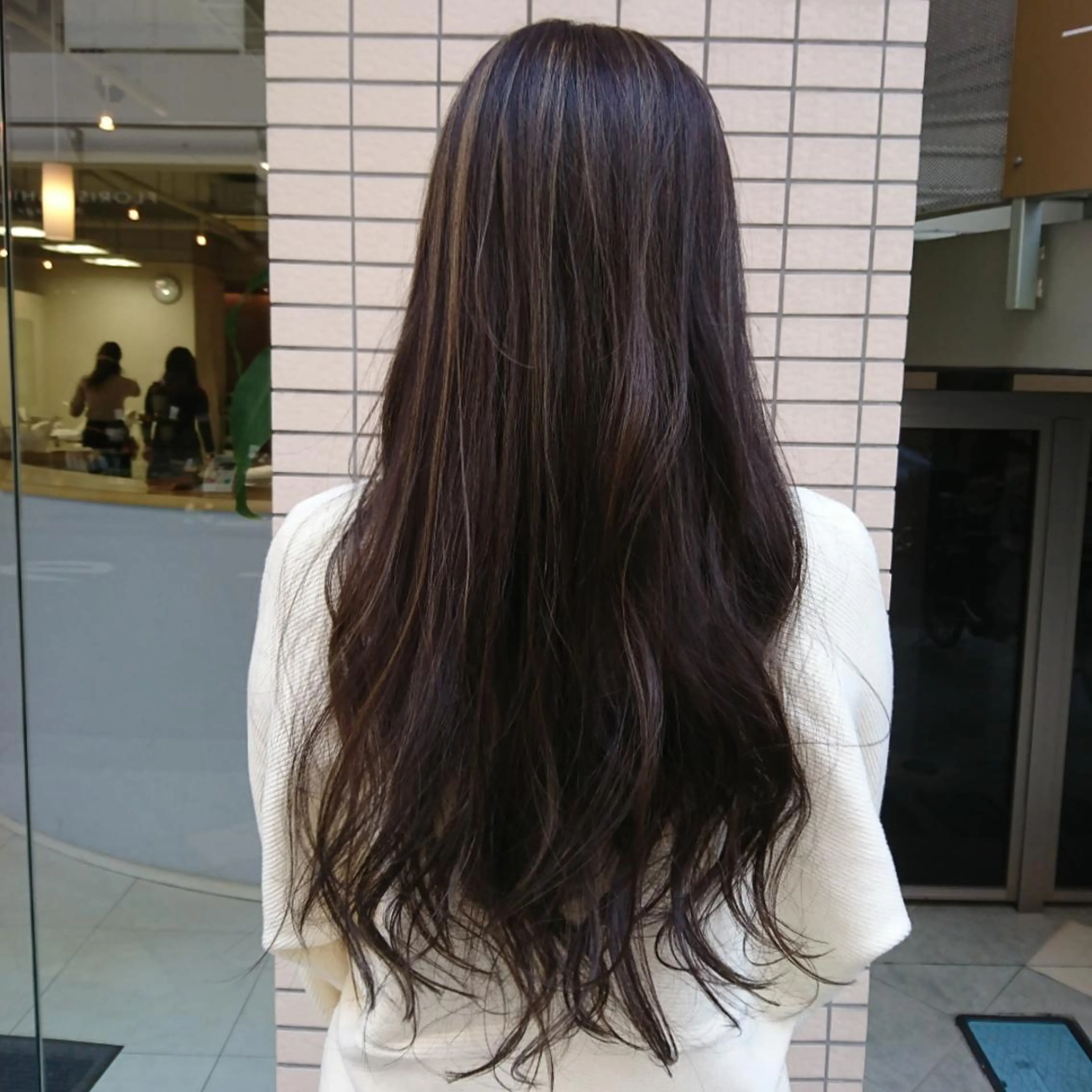 ロング カラー ハイライトカラー ハイライト nagane sayakaのヘアスタイル