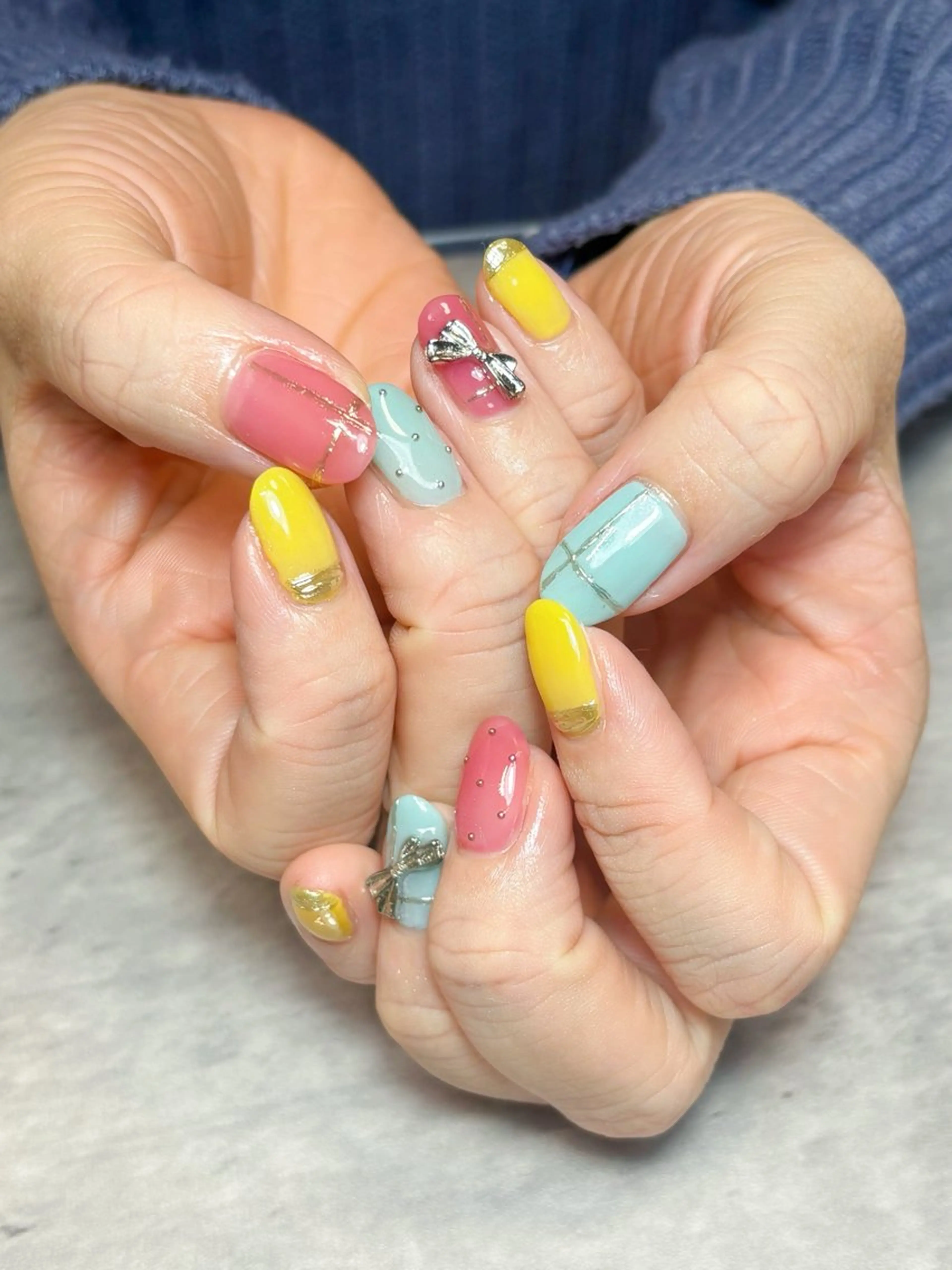 ネイル パステルネイル ハンドネイル nail salon epeのネイルデザイン