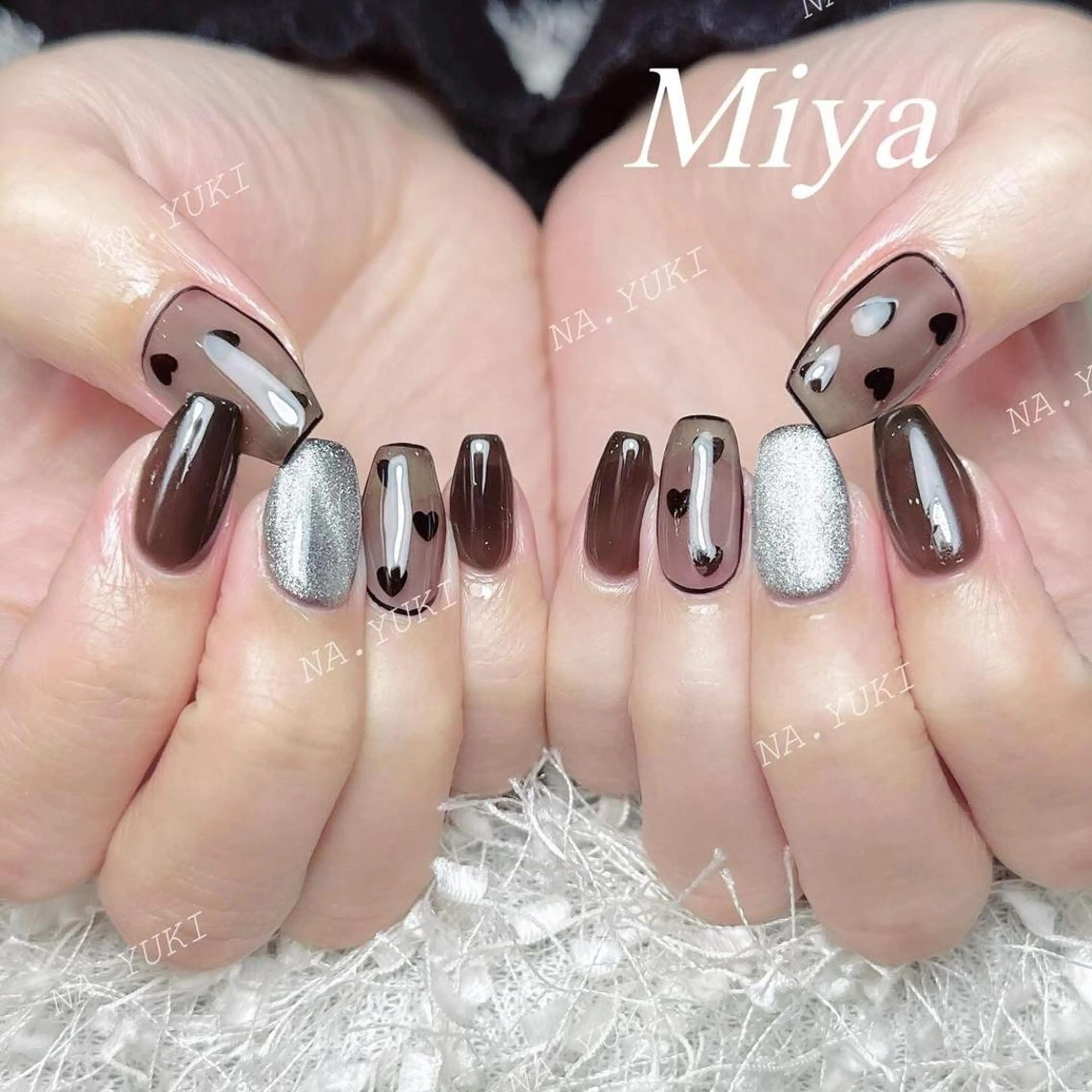 ネイル ハンドネイル ハンドケア 🌷 Mooning 🌷のネイルデザイン