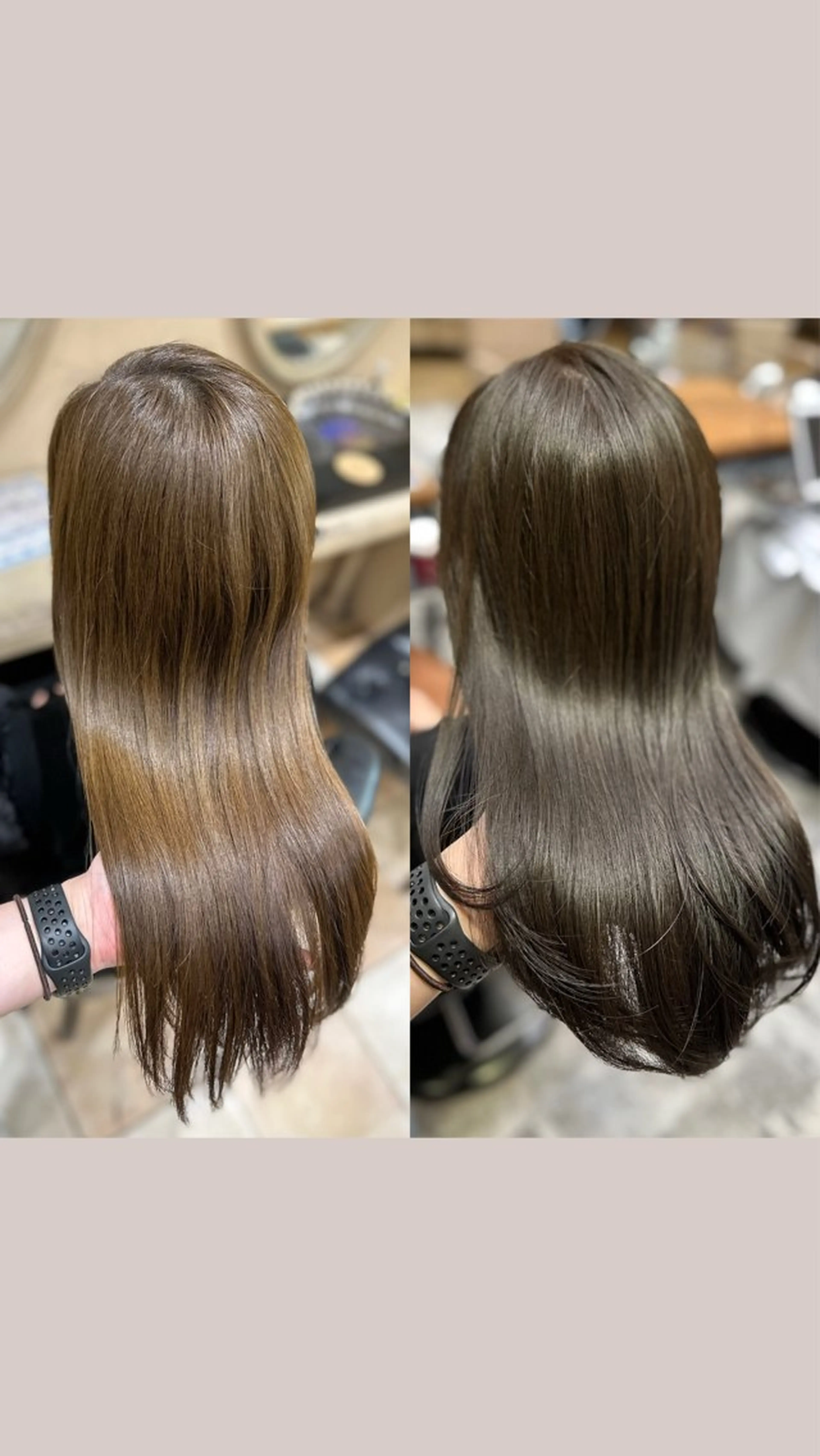 セミロング カラー ベージュカラー 透明感カラー くびれヘア 顔周りカット ハイレイヤー カット ヘアカラー トリートメント 💫レイヤーカット 💫木原佑璃香のヘアスタイル