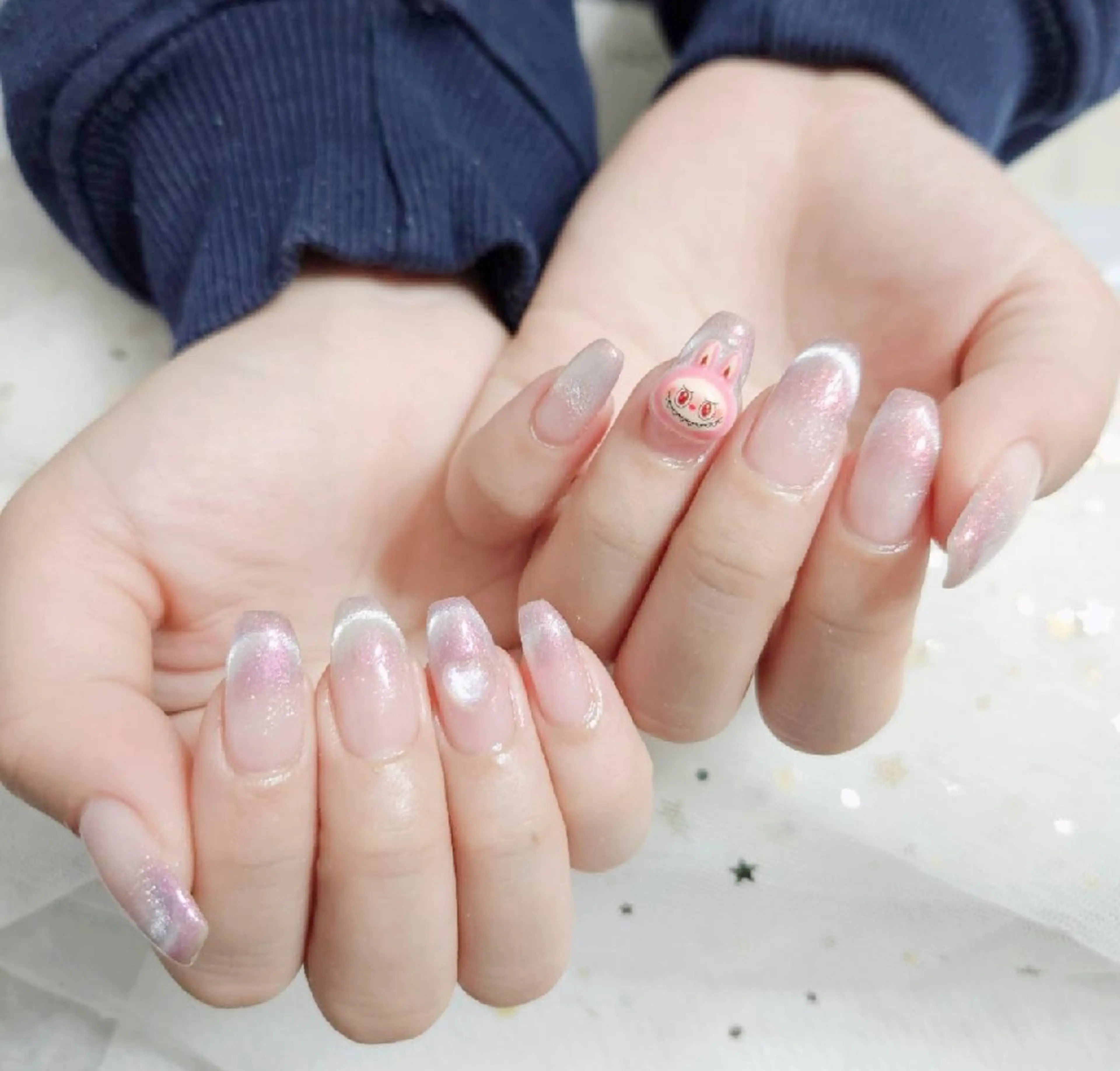 ネイル フレンチネイル ジェルネイル グラデーション パラジェル ハンドネイル Beaubie nailサロンのネイルデザイン