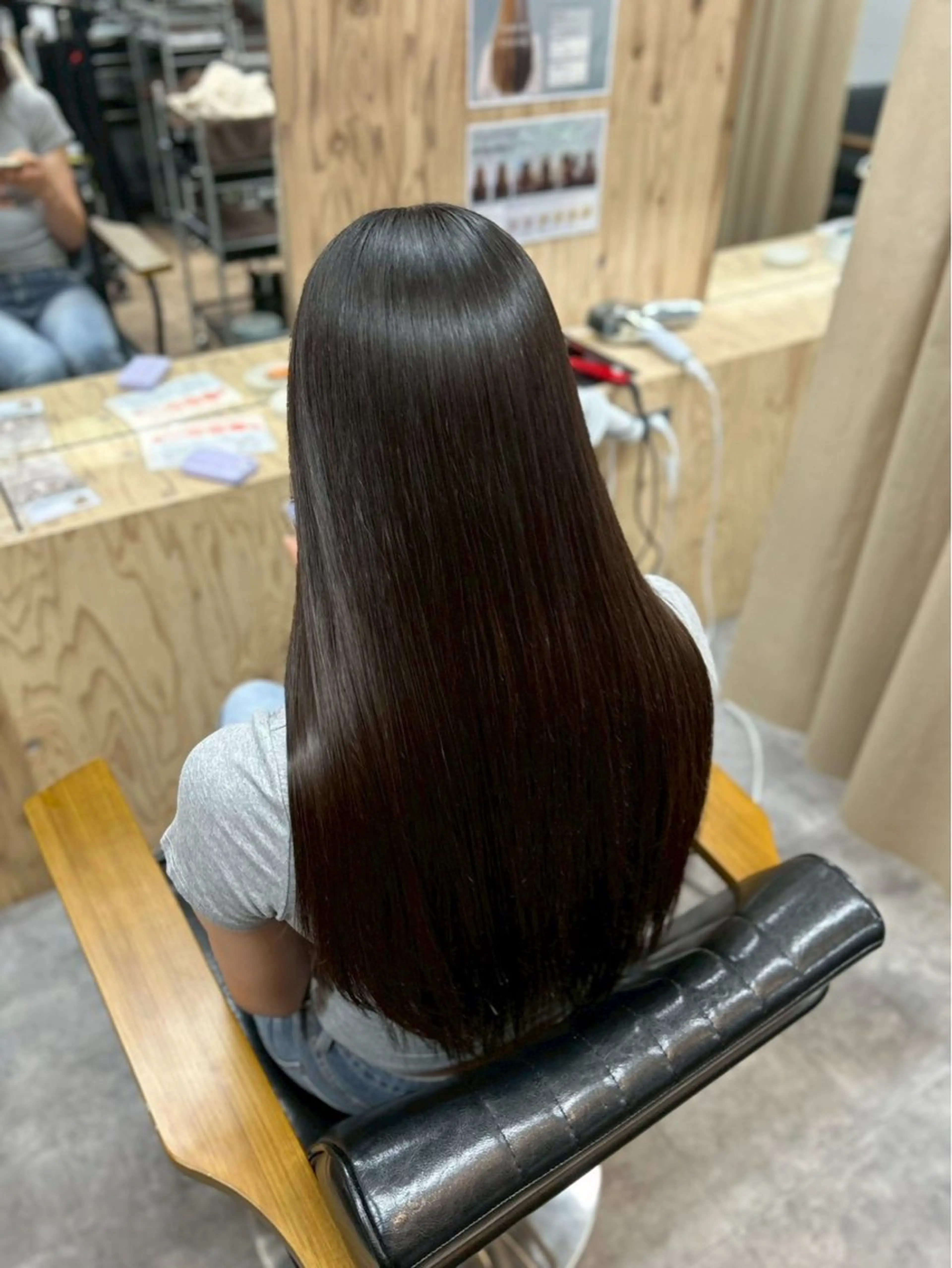 ロング 髪質改善 ロング カット 縮毛矯正 トリートメント 岩田 一駿/名古屋/ 伏見/栄/縮毛矯正のヘアスタイル