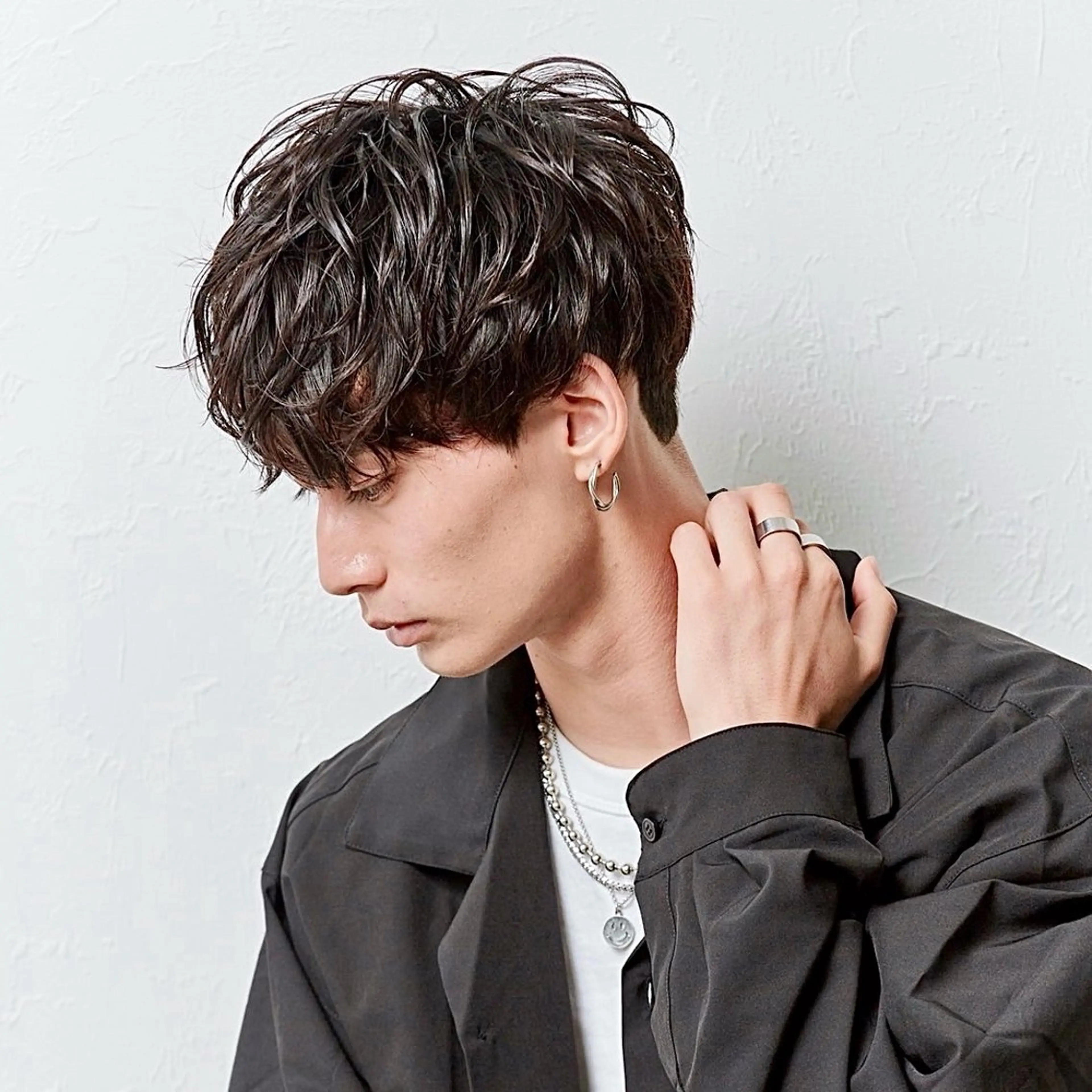 ショート パーマ メンズ マッシュ メンズパーマ 学生(メンズ向け) ツイストスパイラルパーマ 学生 JiN HAiR所属・立川メンズパーマ職人 /MASAのヘアスタイル