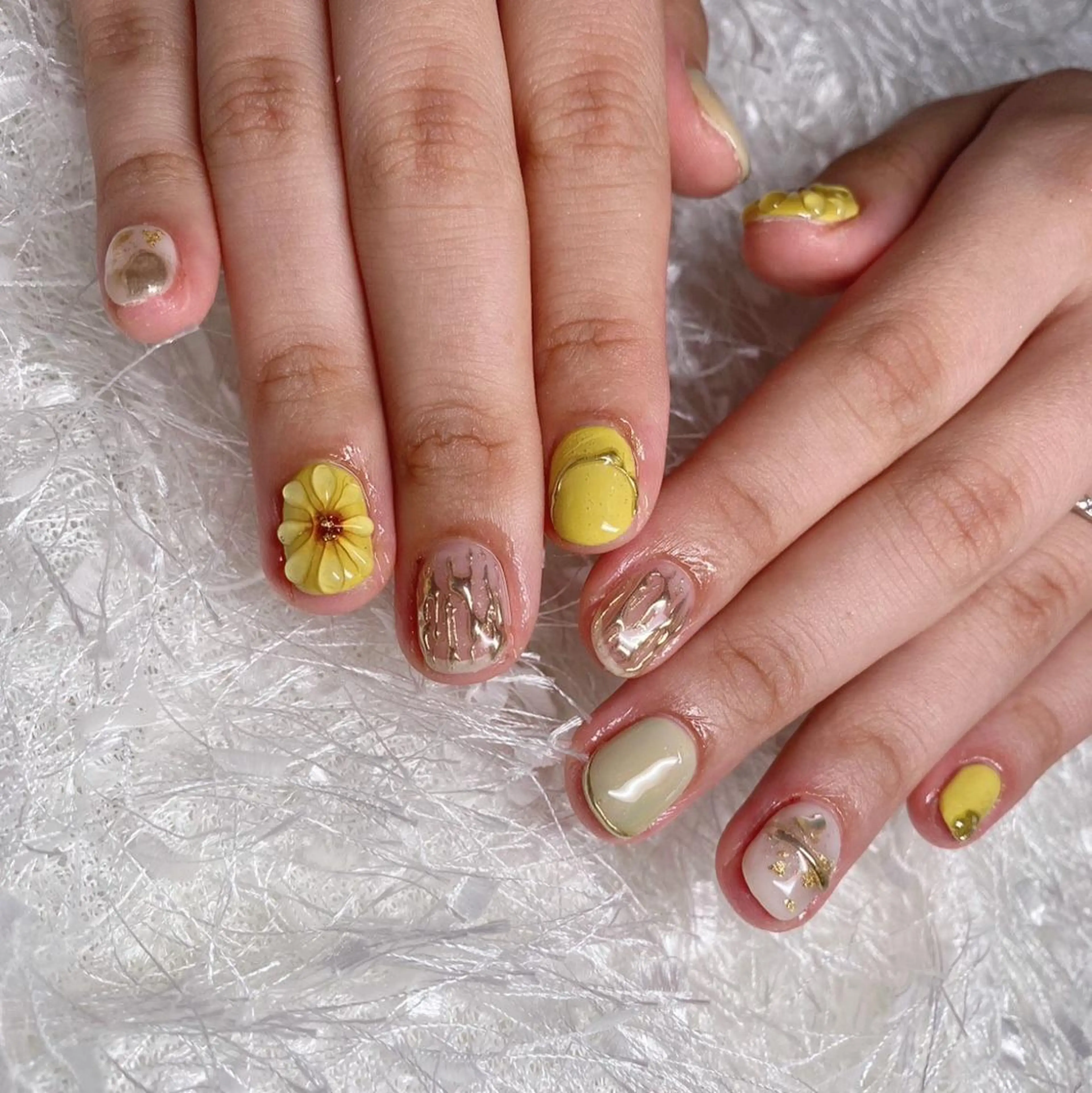 ネイル 長さ出し ジェルネイル グラデーション 韓国ネイル マグネットネイル ハンドネイル Nail&eye Belire 新宿のネイルデザイン