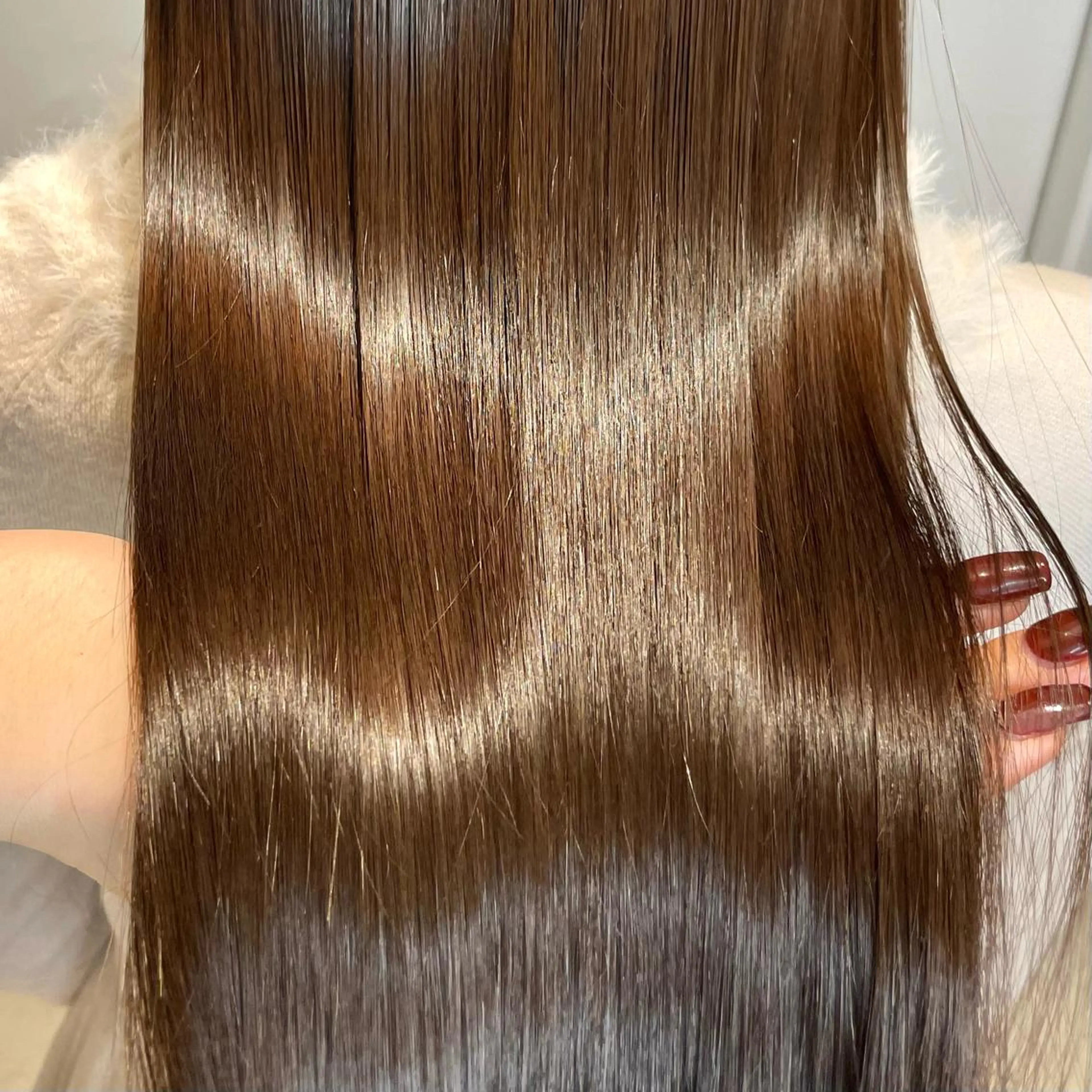 ロング カラー 酸性ストレート・ メンズ 三原 楊子のヘアスタイル