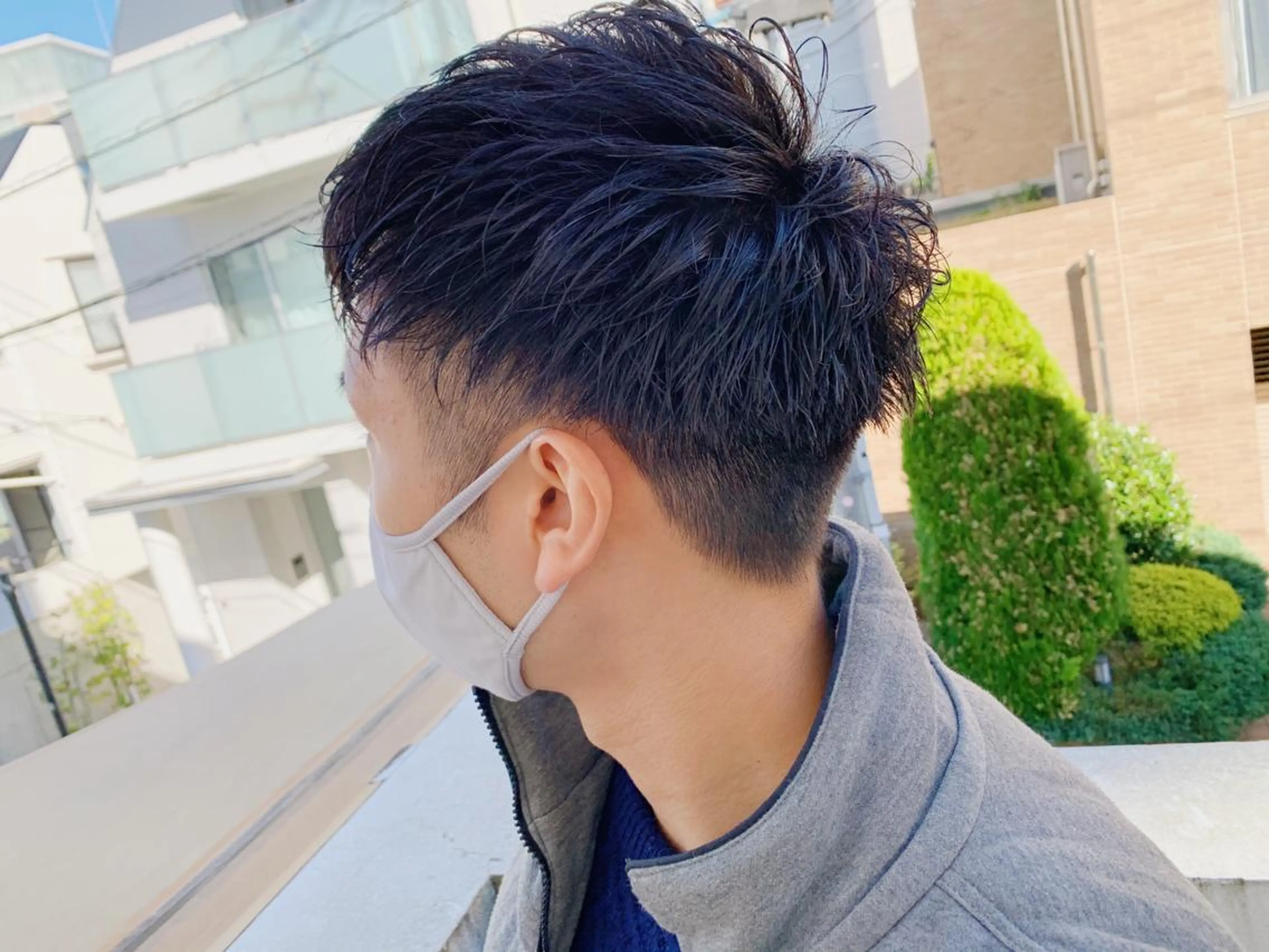 ショート パーマ メンズ カット パーマ トリートメント タカハシ ハヤトのヘアスタイル