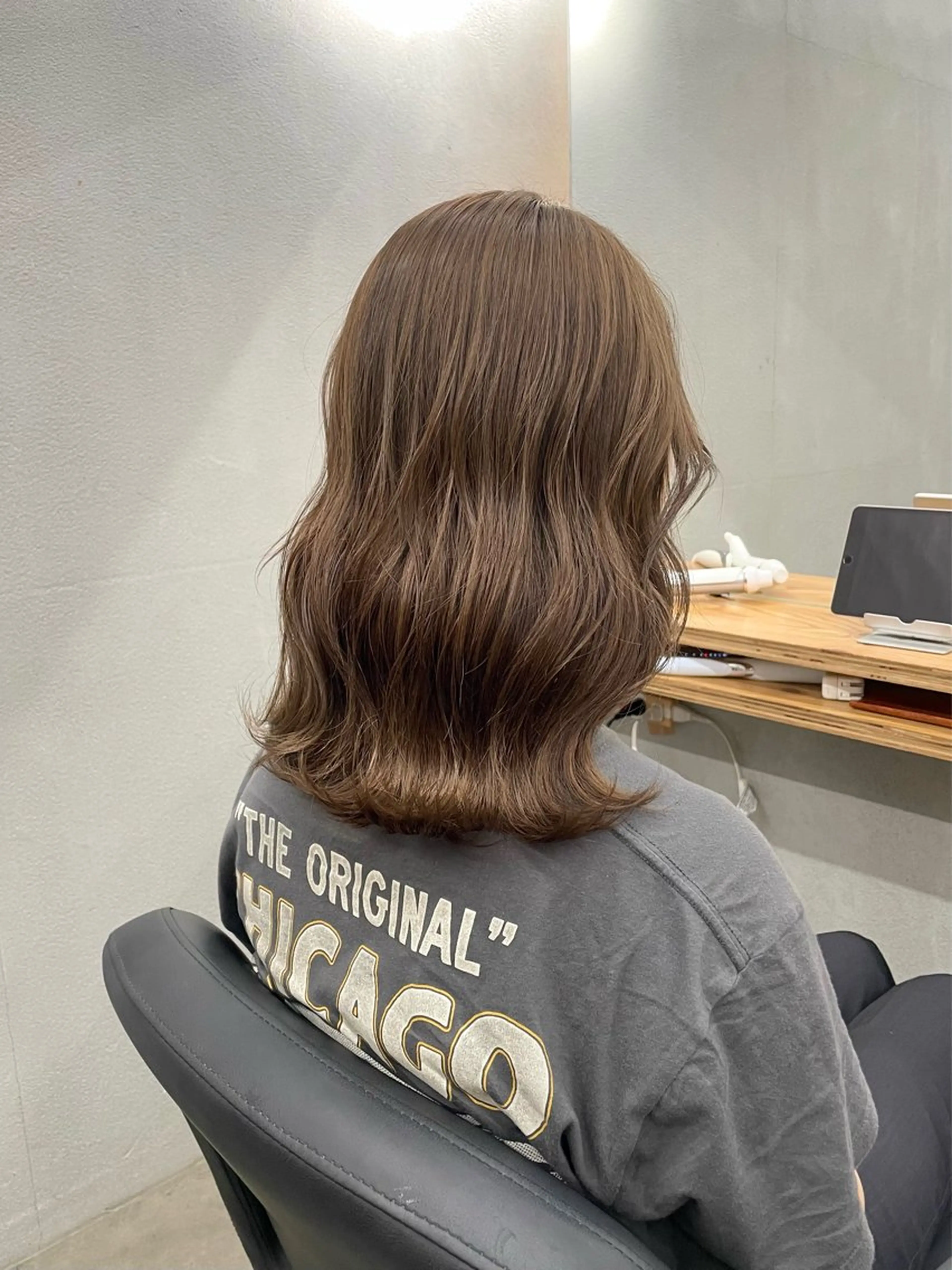 ミディアム カット ヘアカラー トリートメント ひより ／Nのヘアスタイル