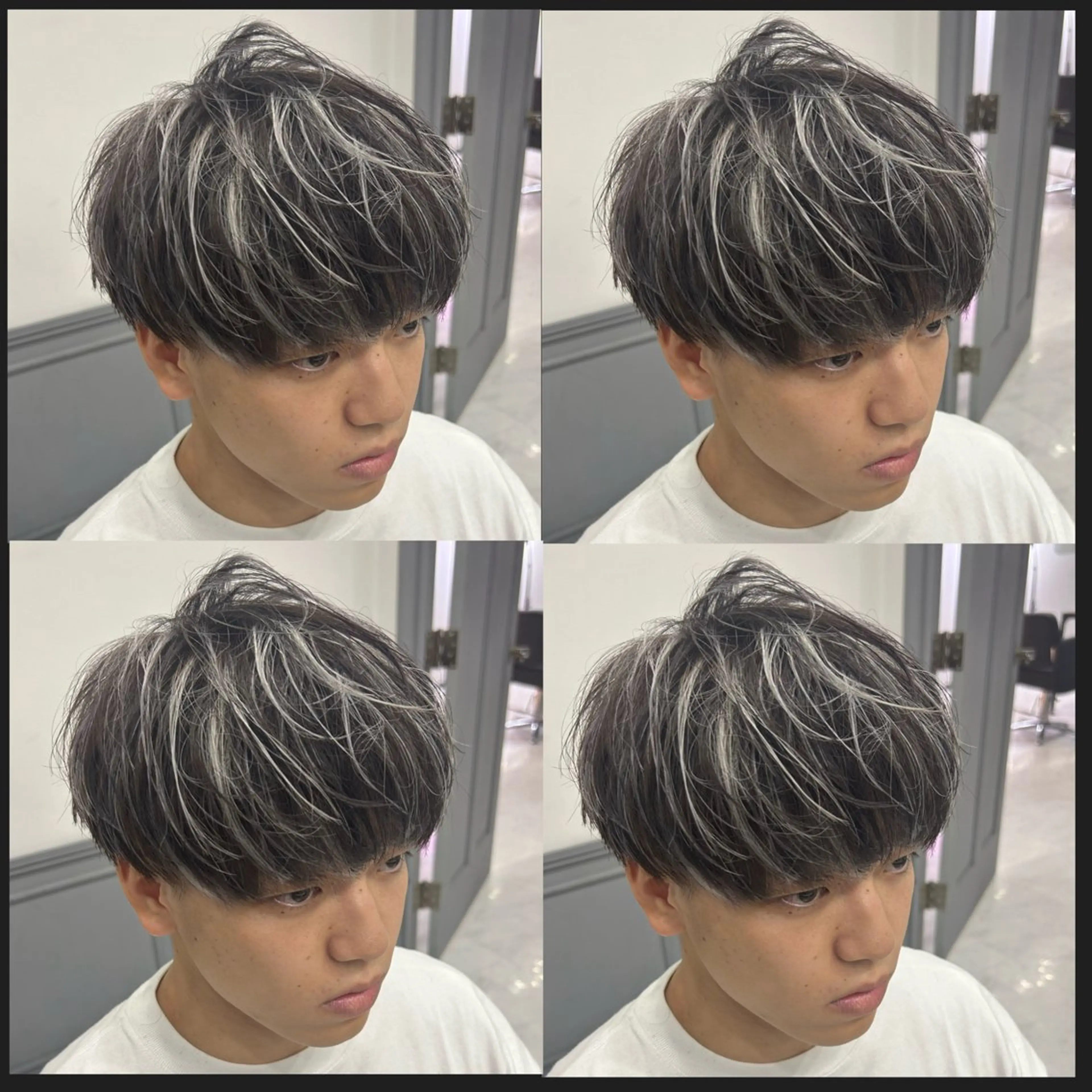 🐿大人気🔥メンズカット➕ハイライト➕トリートメントの写真