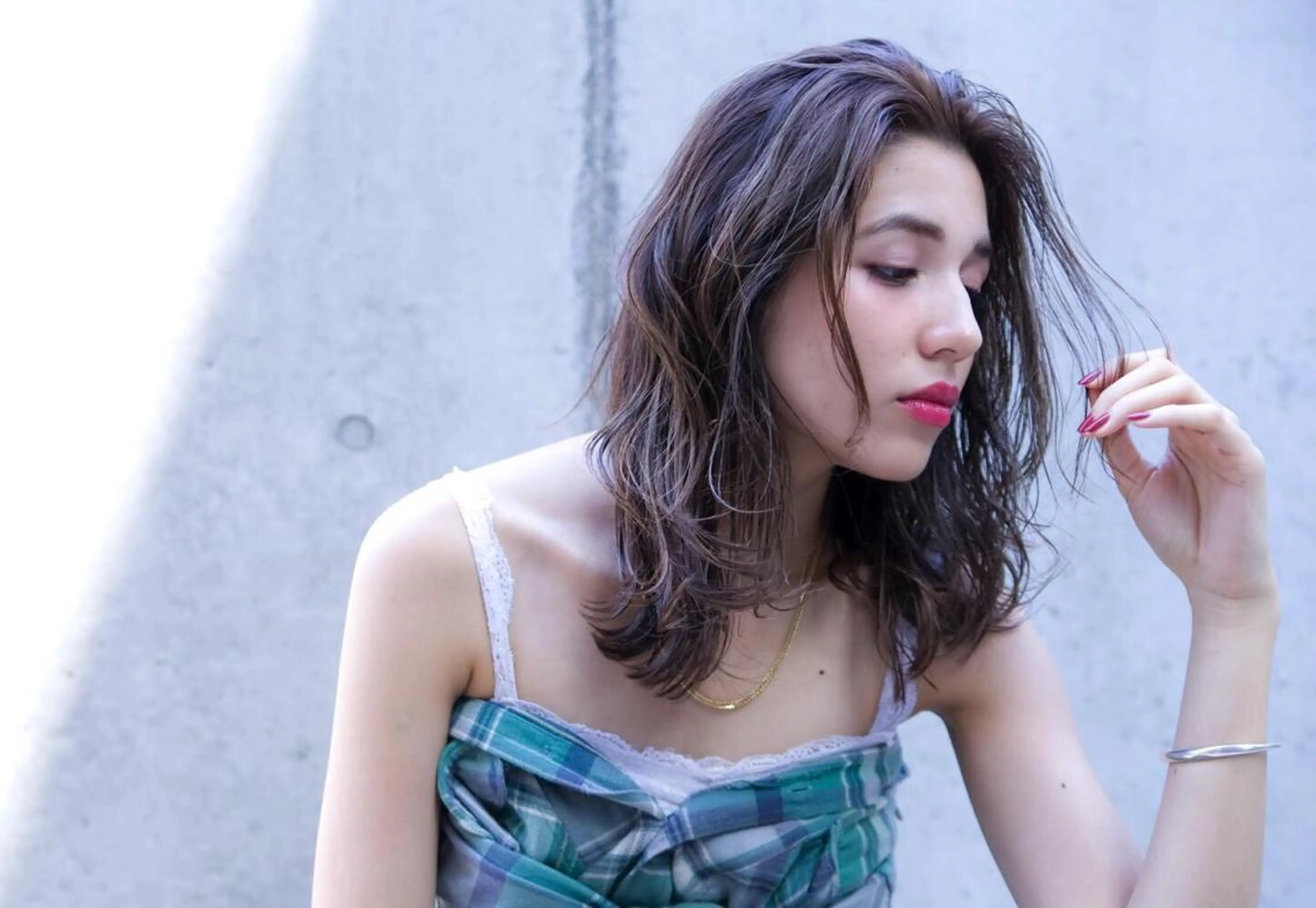 ミディアム 3Dハイライト ハイライト 🏆感動をお約束🏆 🥇SHO🎖のヘアスタイル