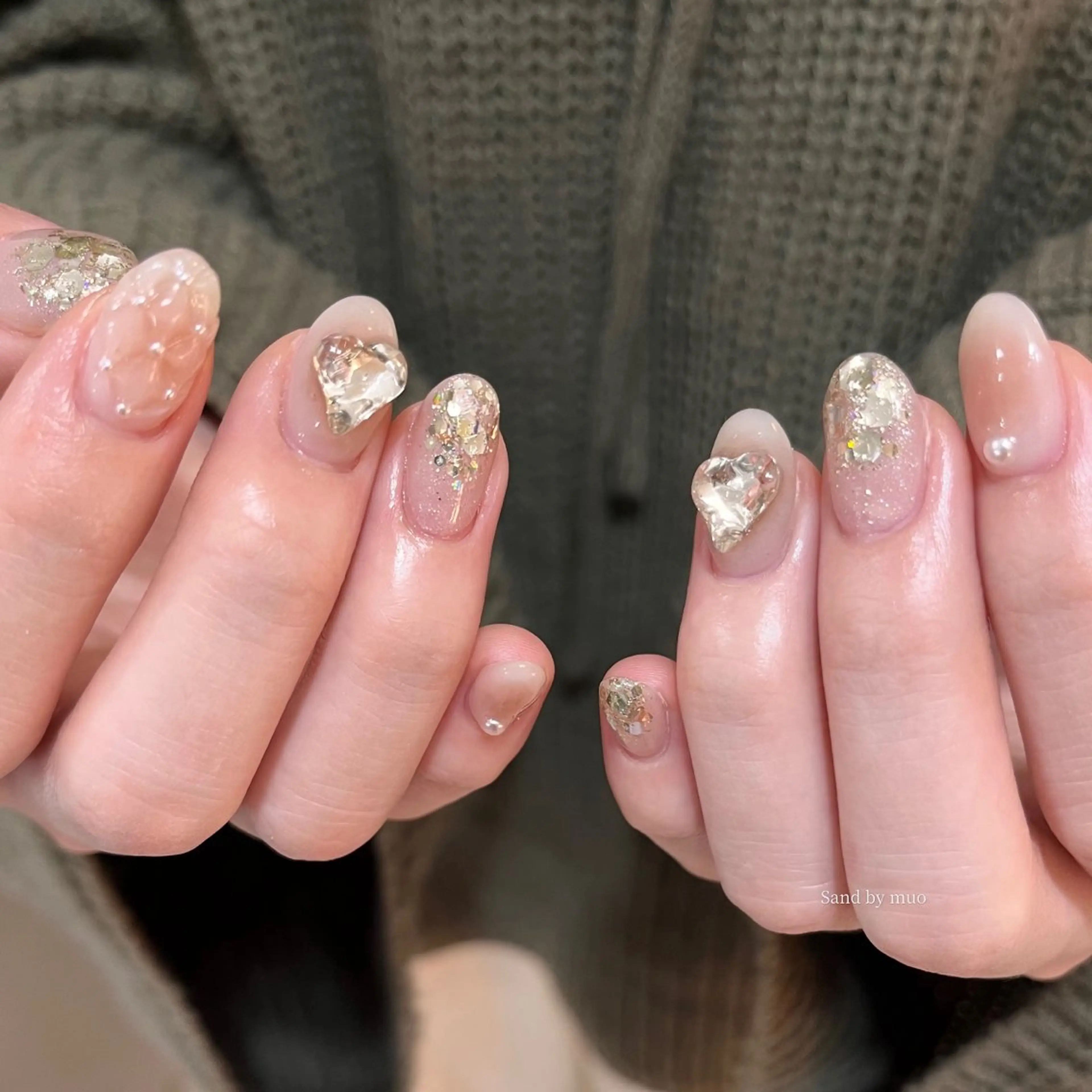 ネイル チークネイル Sand by muoのネイルデザイン