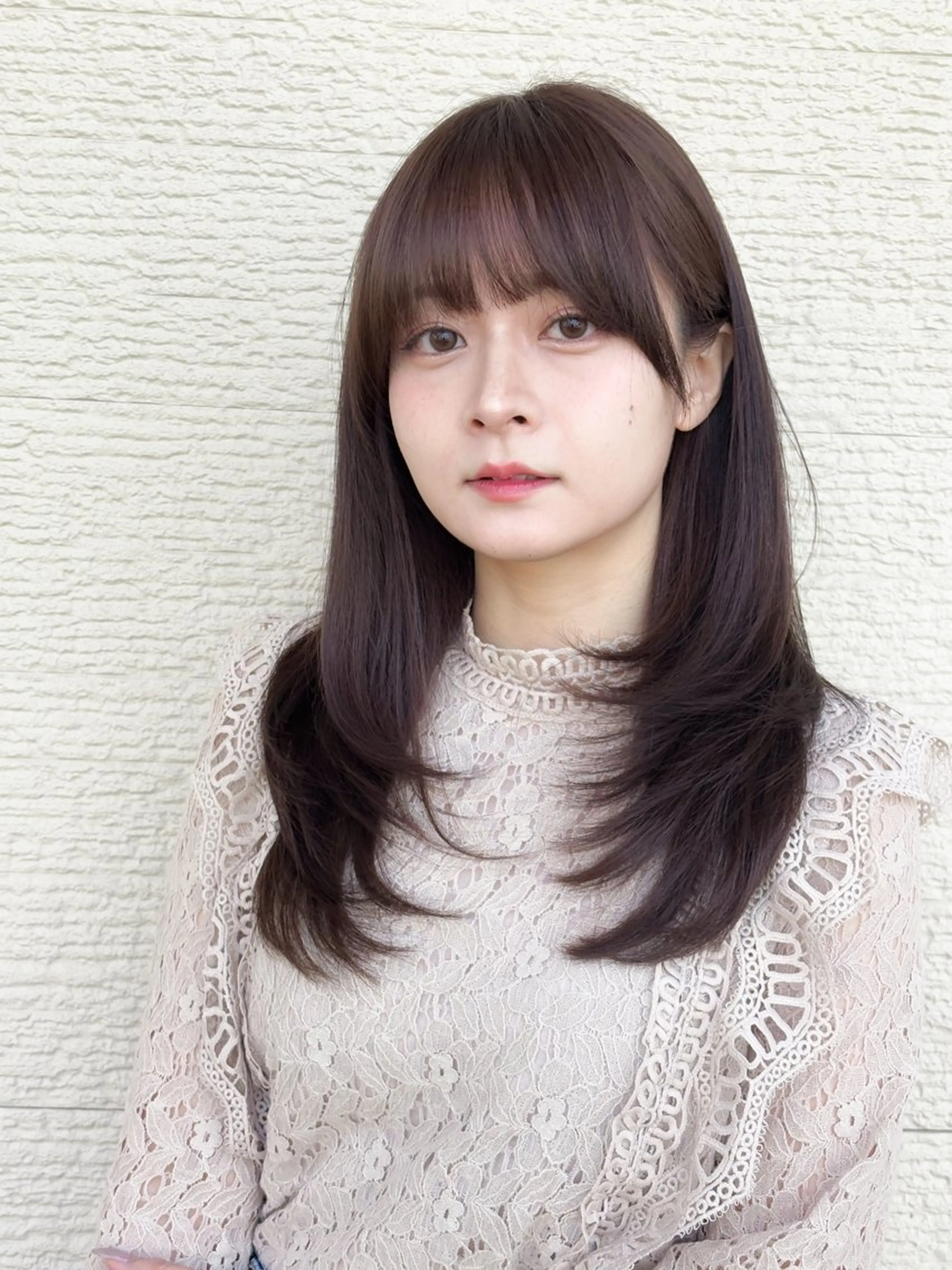 セミロング カラー ブリーチ ケアブリーチ デザインカラー ハイライトカラー イルミナカラー カット ヘアカラー トリートメント ブリーチ/ヘアケア/ 艶髪/イギチハルのヘアスタイル