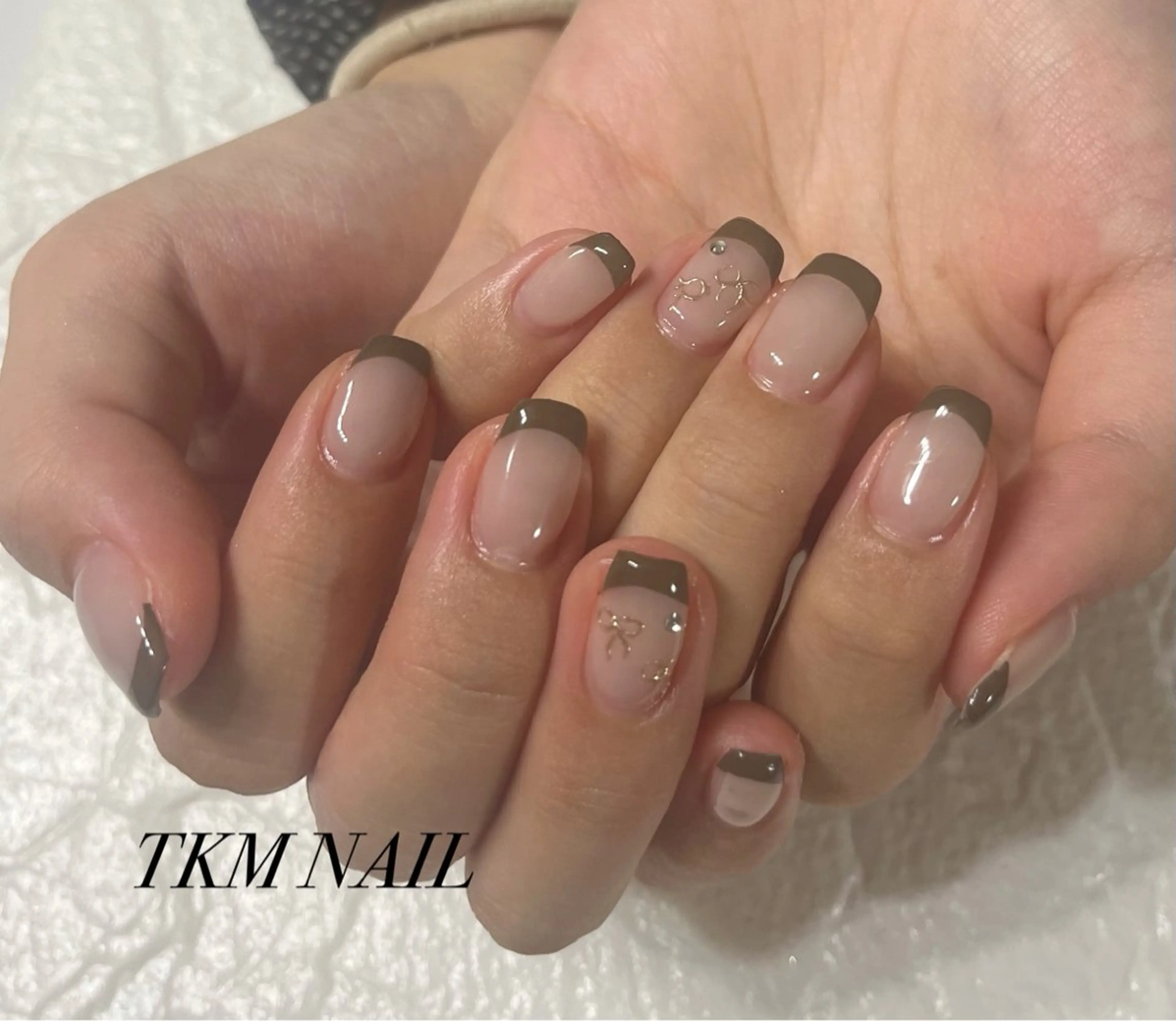 ネイル アートネイル フレンチネイル シンプルネイル ______ TKM  NAILのネイルデザイン